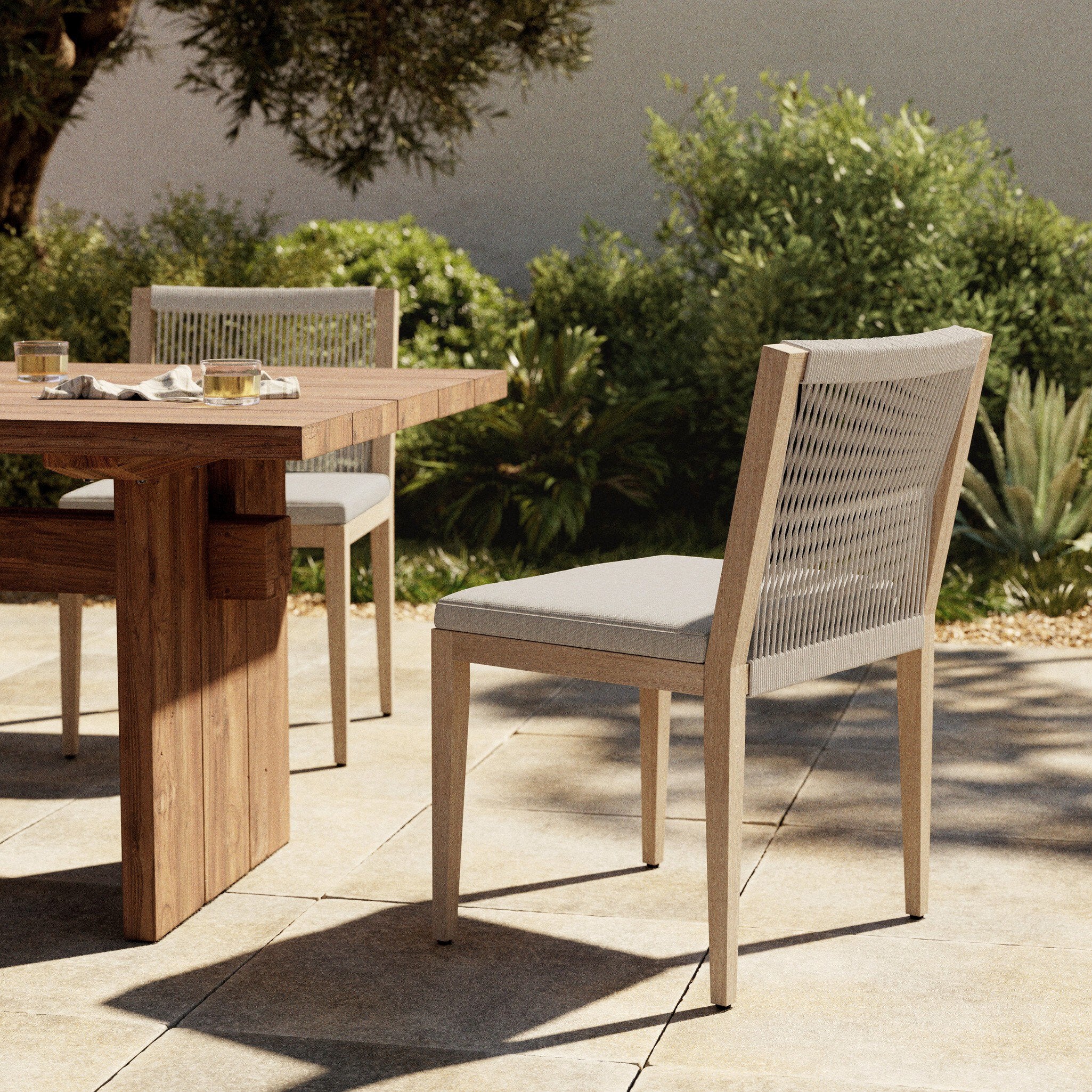 Sherwood Outdoor Dining Chair - Washed Brown