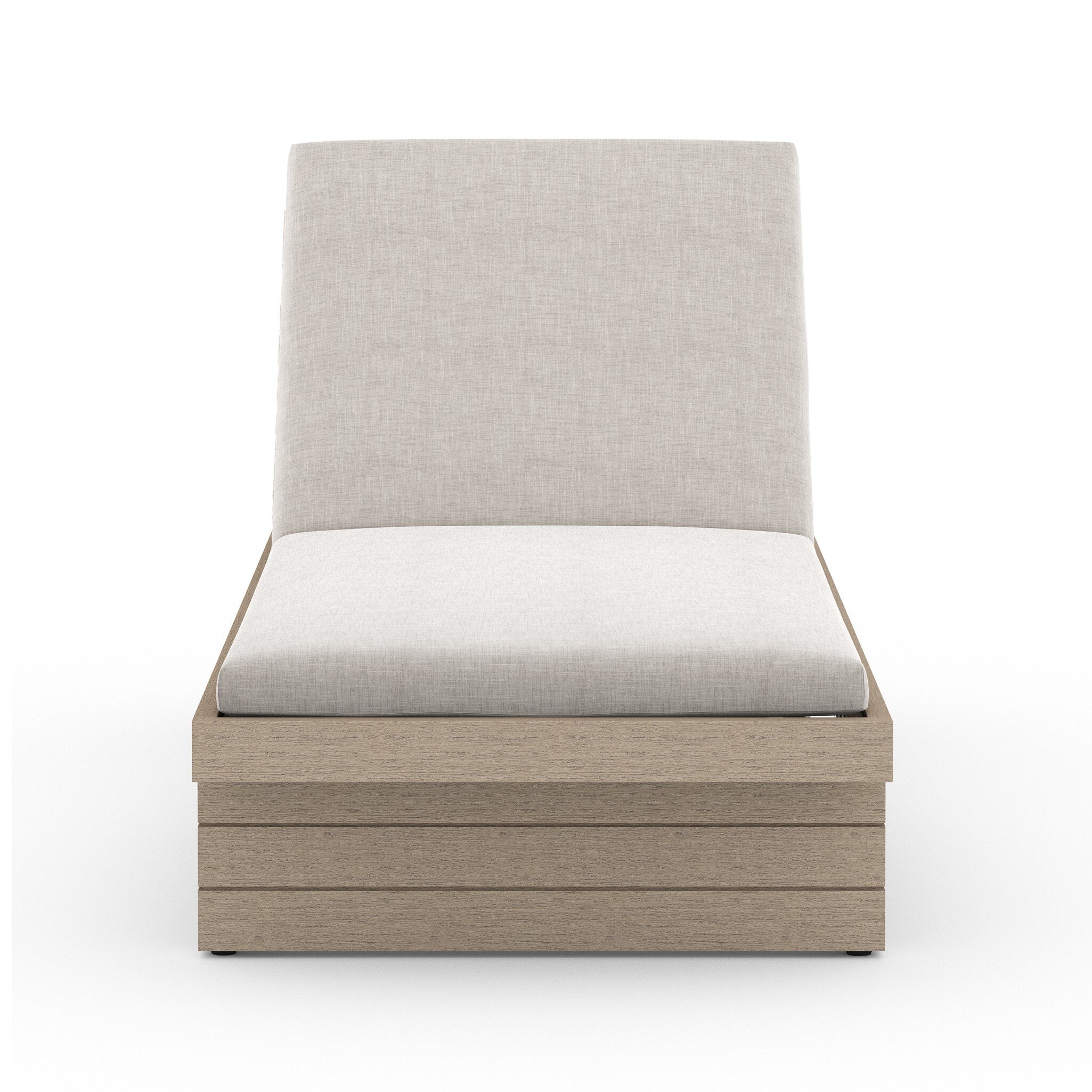 Leroy Outdoor Chaise - Washed Brown