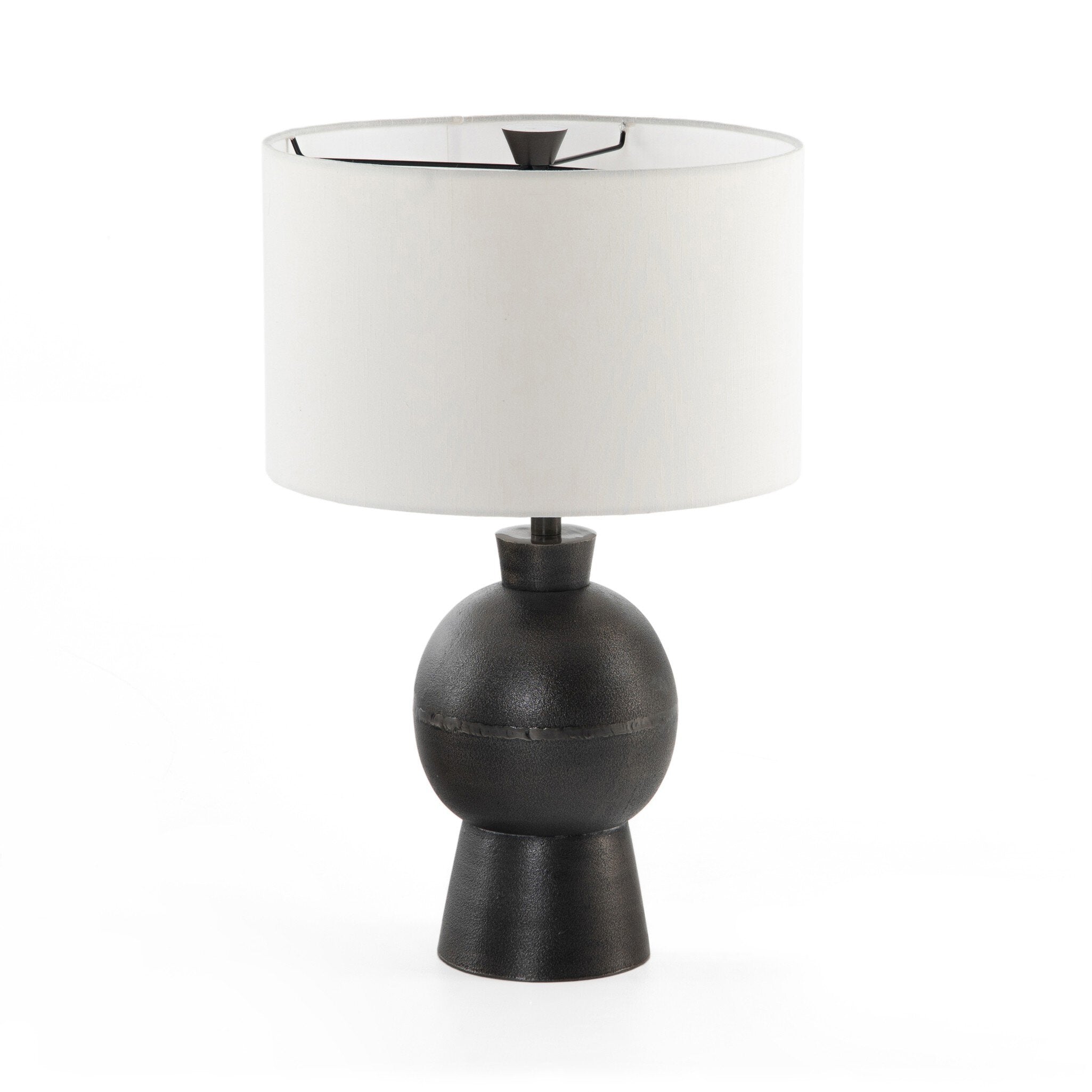 Kelita Table Lamp - Textured Black Aluminum Table Lamps Four Hands Default Title    Table Lamps,https://www.oldbonesco.com,Mid Century Furniture, Furniture Sale, Old Bones Co, Mid Century Sale, Four Hands Furniture, Sale,Gus, Sale,Perigold Kelita Table Lamp - Textured Black Aluminum Table Lamps Sale, Perigold Sale Kelita Table Lamp - Textured Black Aluminum,Kelita Table Lamp - Textured Black Aluminum Lulu and Georgia,Burke Decor Sale Kelita Table Lamp - Textured Black Aluminum, open box furniture,Open Box K