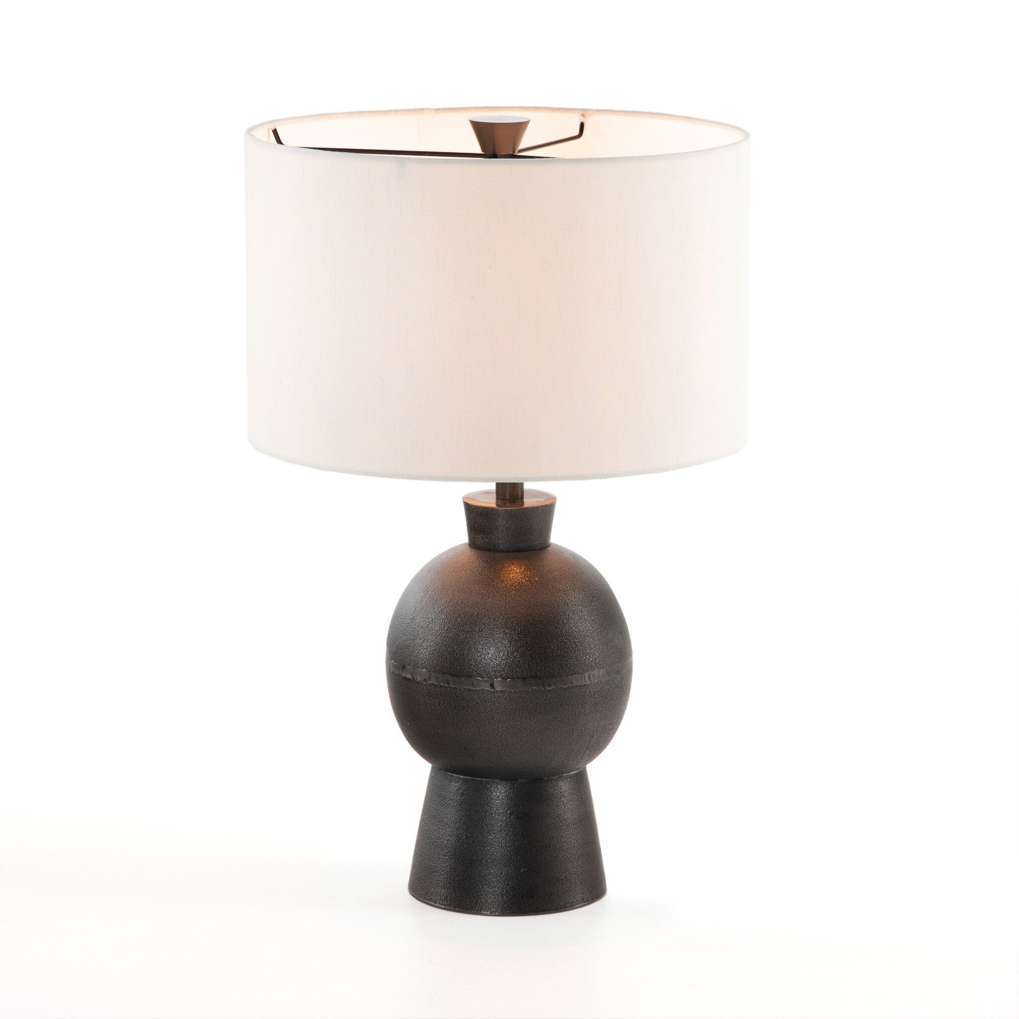 Kelita Table Lamp - Textured Black Aluminum Table Lamps Four Hands     Table Lamps,https://www.oldbonesco.com,Mid Century Furniture, Furniture Sale, Old Bones Co, Mid Century Sale, Four Hands Furniture, Sale,Gus, Sale,Perigold Kelita Table Lamp - Textured Black Aluminum Table Lamps Sale, Perigold Sale Kelita Table Lamp - Textured Black Aluminum,Kelita Table Lamp - Textured Black Aluminum Lulu and Georgia,Burke Decor Sale Kelita Table Lamp - Textured Black Aluminum, open box furniture,Open Box Kelita Table L