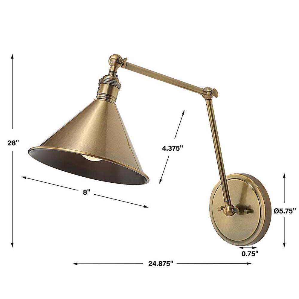 Uttermost Exeter 1 Light Adjustable Sconce