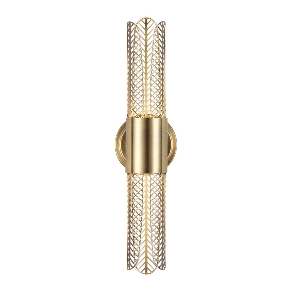 Uttermost Cret 2 Light LED Brass Sconce