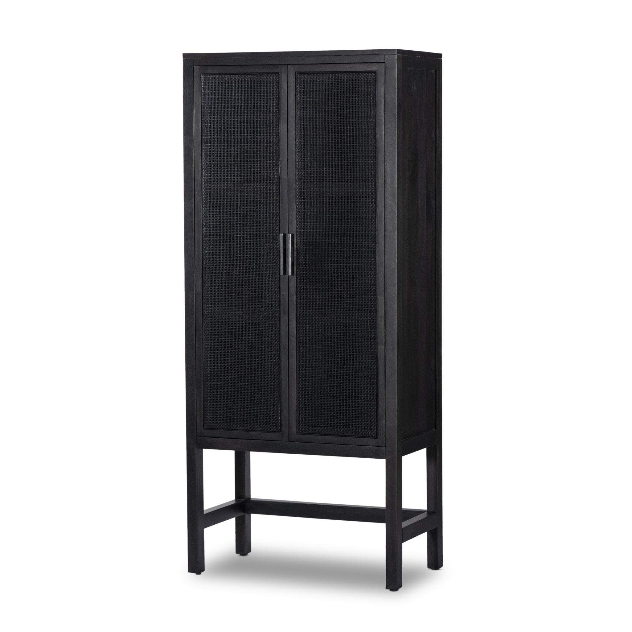 Caprice Narrow Cabinet Credenzas & Sideboards Four Hands Black Wash Mango w/Black Cane , Black Friday Sale Four Hands Furniture Sale, Old Bones Co, Mid Century Furniture Sale, Four Hands Furniture, Black Friday Sale Caprice Narrow Cabinet,Gus Sale, Perigold Caprice Narrow Cabinet Credenzas & Sideboards Black Friday Sale , Perigold Sale Caprice Narrow Cabinet,Caprice Narrow Cabinet Lulu and Georgia, Burke Decor Sale Caprice Narrow Cabinet, www.oldbonesco.com