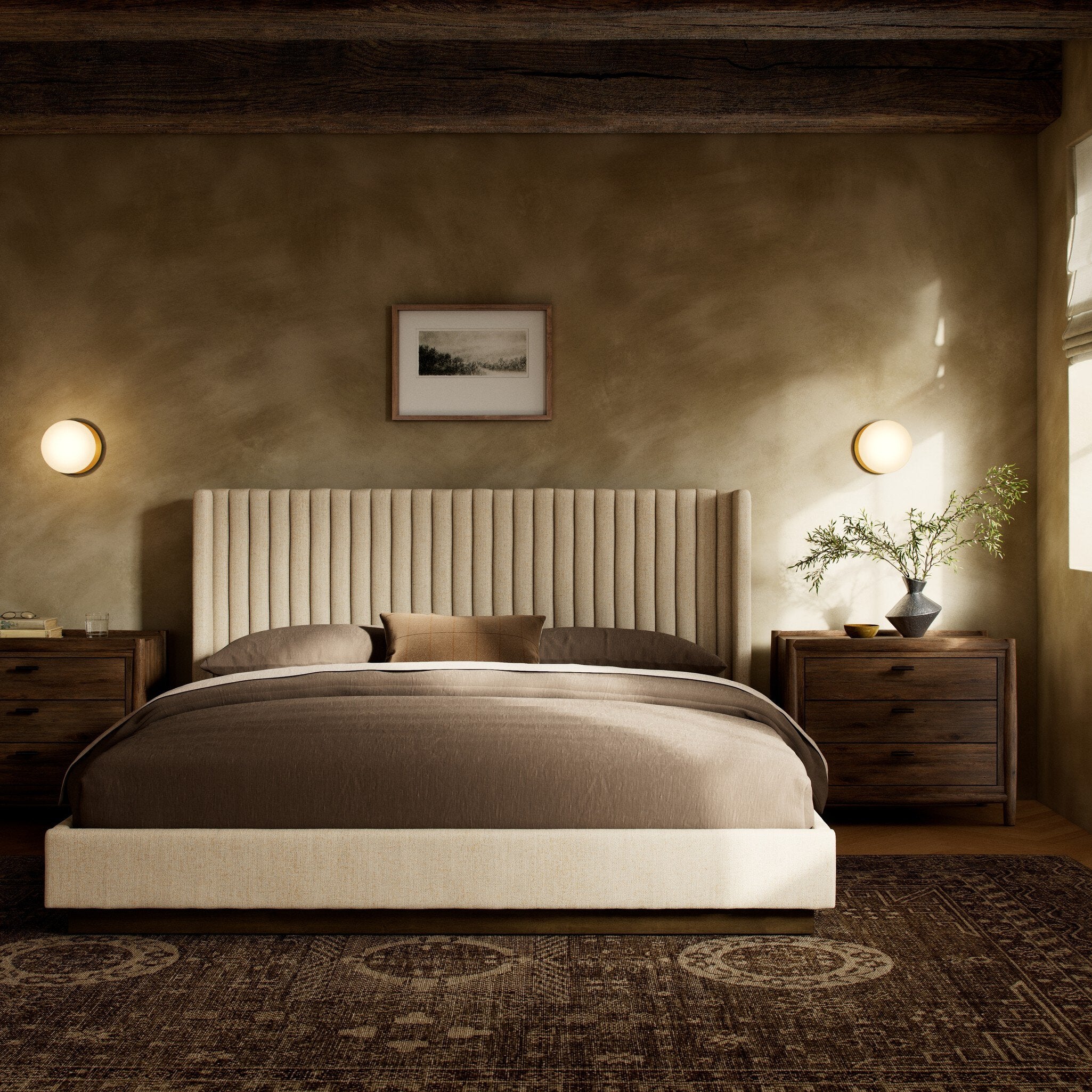 Montgomery Bed - Thames Cream Beds Four Hands     Beds,https://www.oldbonesco.com,Mid Century Furniture, Furniture Sale, Old Bones Co, Mid Century Sale, Four Hands Furniture, Sale,Gus, Sale,Perigold Montgomery Bed - Thames Cream Beds Sale, Perigold Sale Montgomery Bed - Thames Cream,Montgomery Bed - Thames Cream Lulu and Georgia,Burke Decor Sale Montgomery Bed - Thames Cream, open box furniture,Open Box Montgomery Bed - Thames Cream