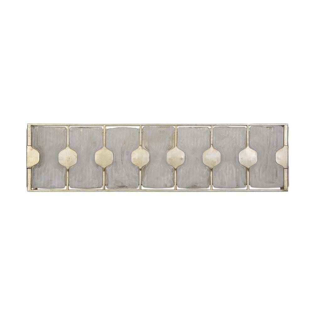 Uttermost Rene 4 Light Swirl Glass Vanity