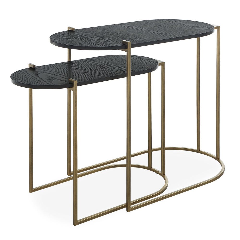 Uttermost Aztec Wood Nesting Tables - Set of 2