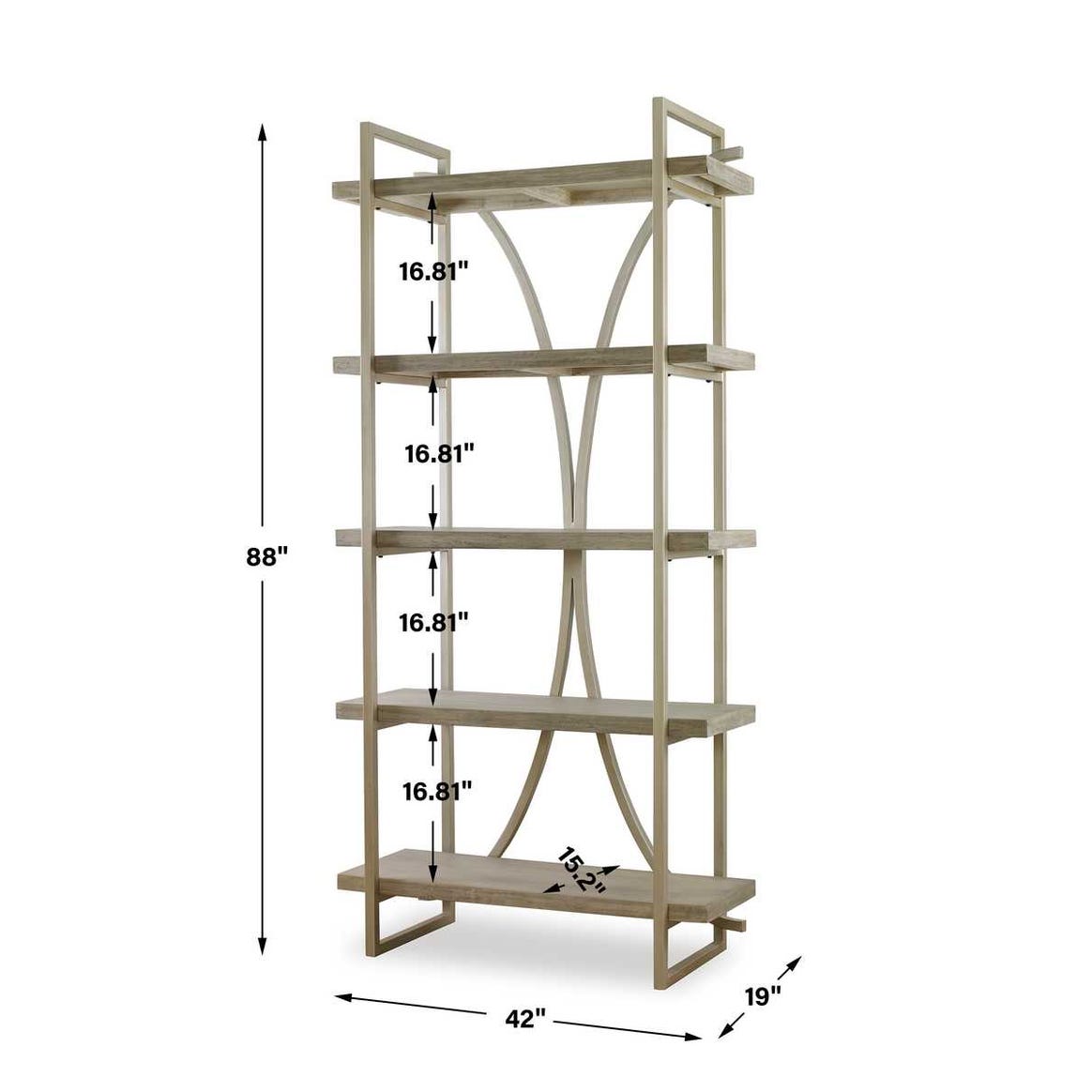 Uttermost Sway Soft Gray Etagere
