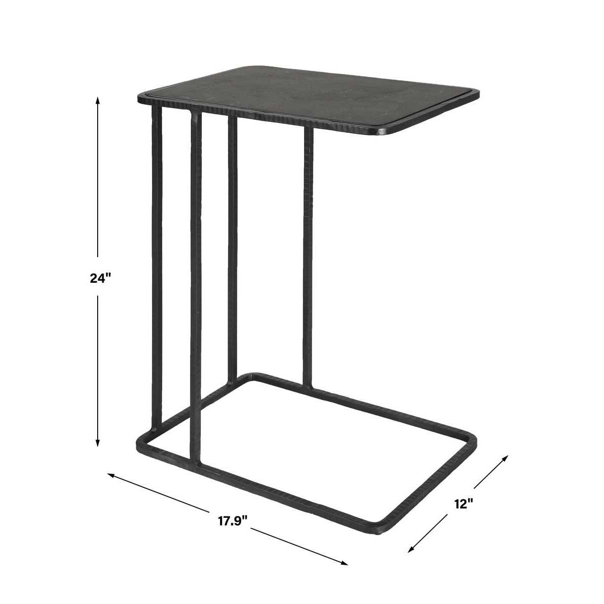 Uttermost Cavern Stone & Iron Accent Table