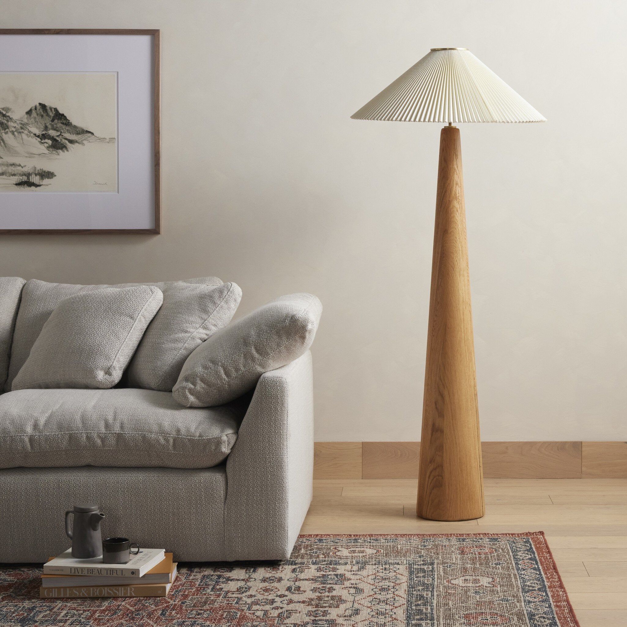 Nora Floor Lamp - Light Oak Floor Lamps Four Hands     Floor Lamps,https://www.oldbonesco.com,Mid Century Furniture, Furniture Sale, Old Bones Co, Mid Century Sale, Four Hands Furniture, Sale,Gus, Sale,Perigold Nora Floor Lamp - Light Oak Floor Lamps Sale, Perigold Sale Nora Floor Lamp - Light Oak,Nora Floor Lamp - Light Oak Lulu and Georgia,Burke Decor Sale Nora Floor Lamp - Light Oak, open box furniture,Open Box Nora Floor Lamp - Light Oak