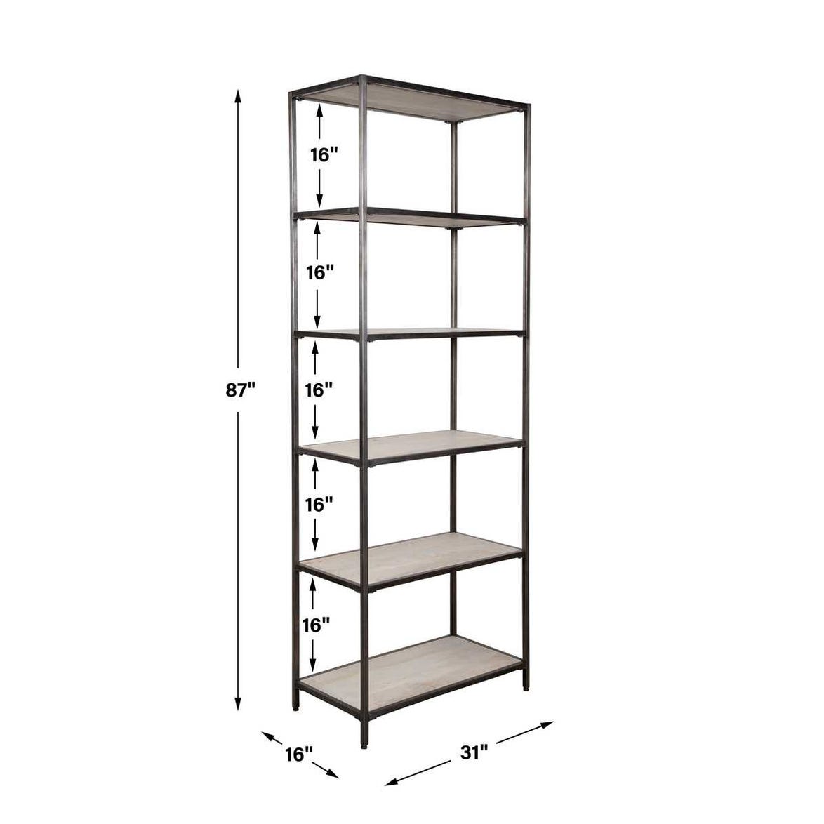 Uttermost Baldwin Industrial Etagere