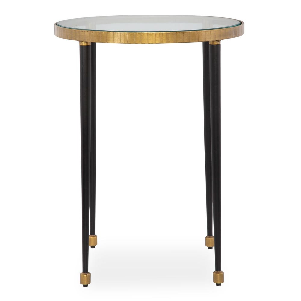 Uttermost Stiletto Antique Gold Side Table