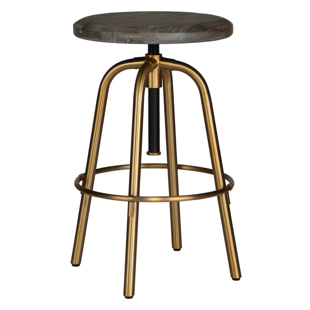 Uttermost Revolve Brass Counter Stool