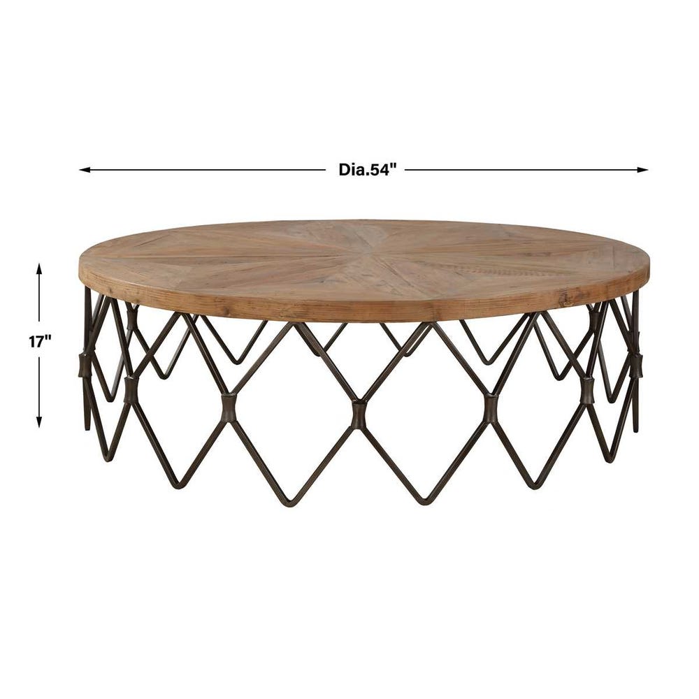 Uttermost Chain Reaction Wooden Coffee Table