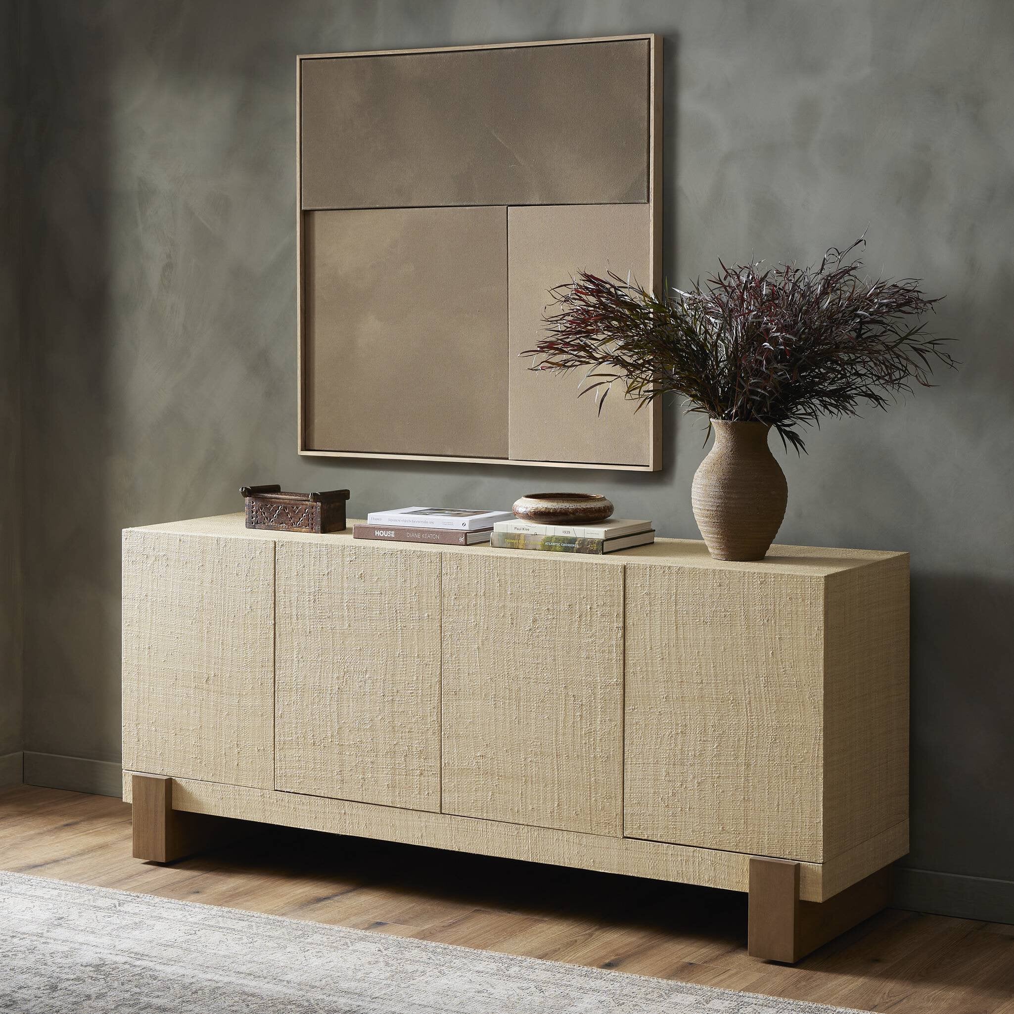 Hatch Sideboard - Natural Raffia Sideboards Four Hands     Sideboards,https://www.oldbonesco.com,Mid Century Furniture, Furniture Sale, Old Bones Co, Mid Century Sale, Four Hands Furniture, Sale,Gus, Sale,Perigold Hatch Sideboard - Natural Raffia Sideboards Sale, Perigold Sale Hatch Sideboard - Natural Raffia,Hatch Sideboard - Natural Raffia Lulu and Georgia,Burke Decor Sale Hatch Sideboard - Natural Raffia, open box furniture,Open Box Hatch Sideboard - Natural Raffia