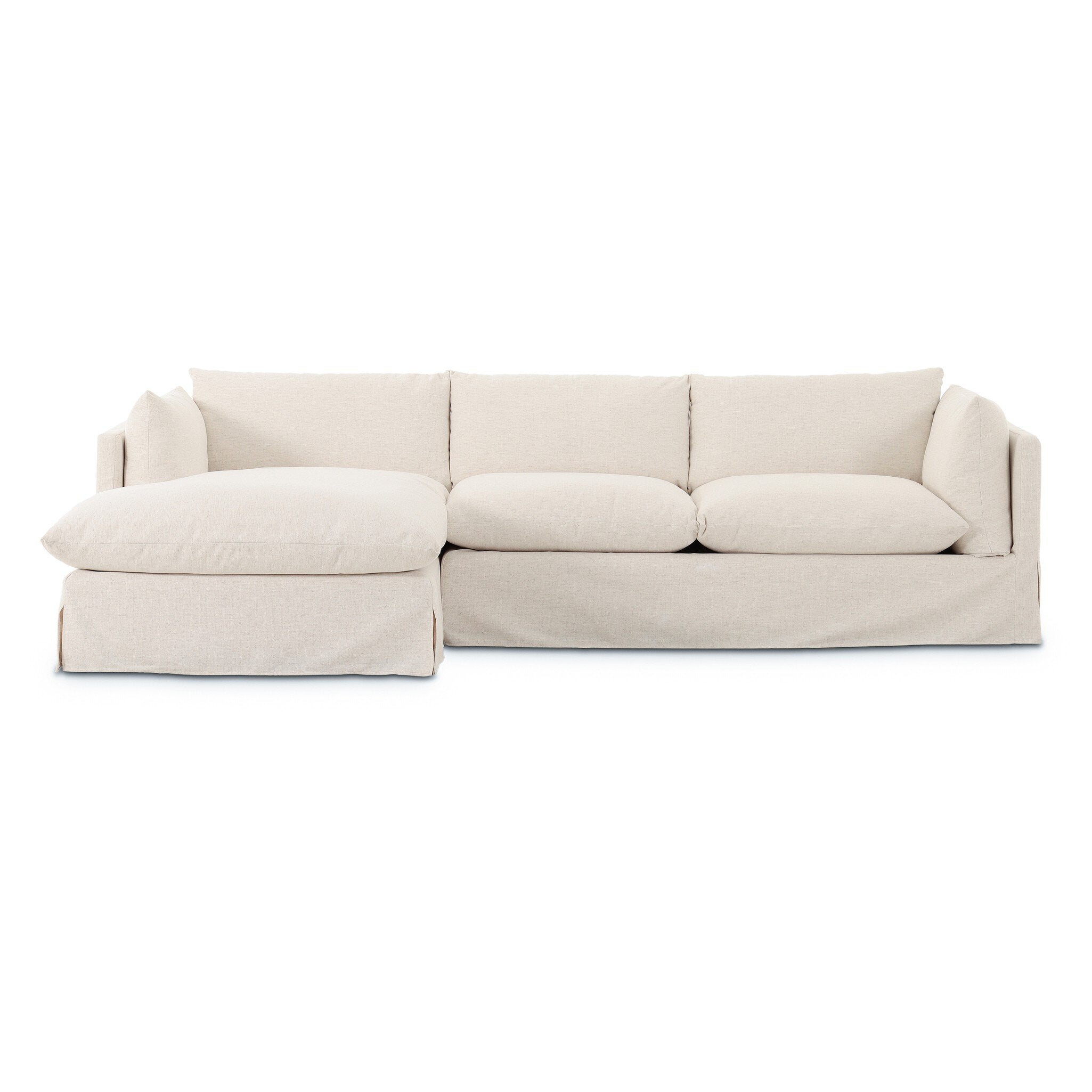 Habitat 115'' 2 Piece Laf Sectional - Crypton Nomad Snow