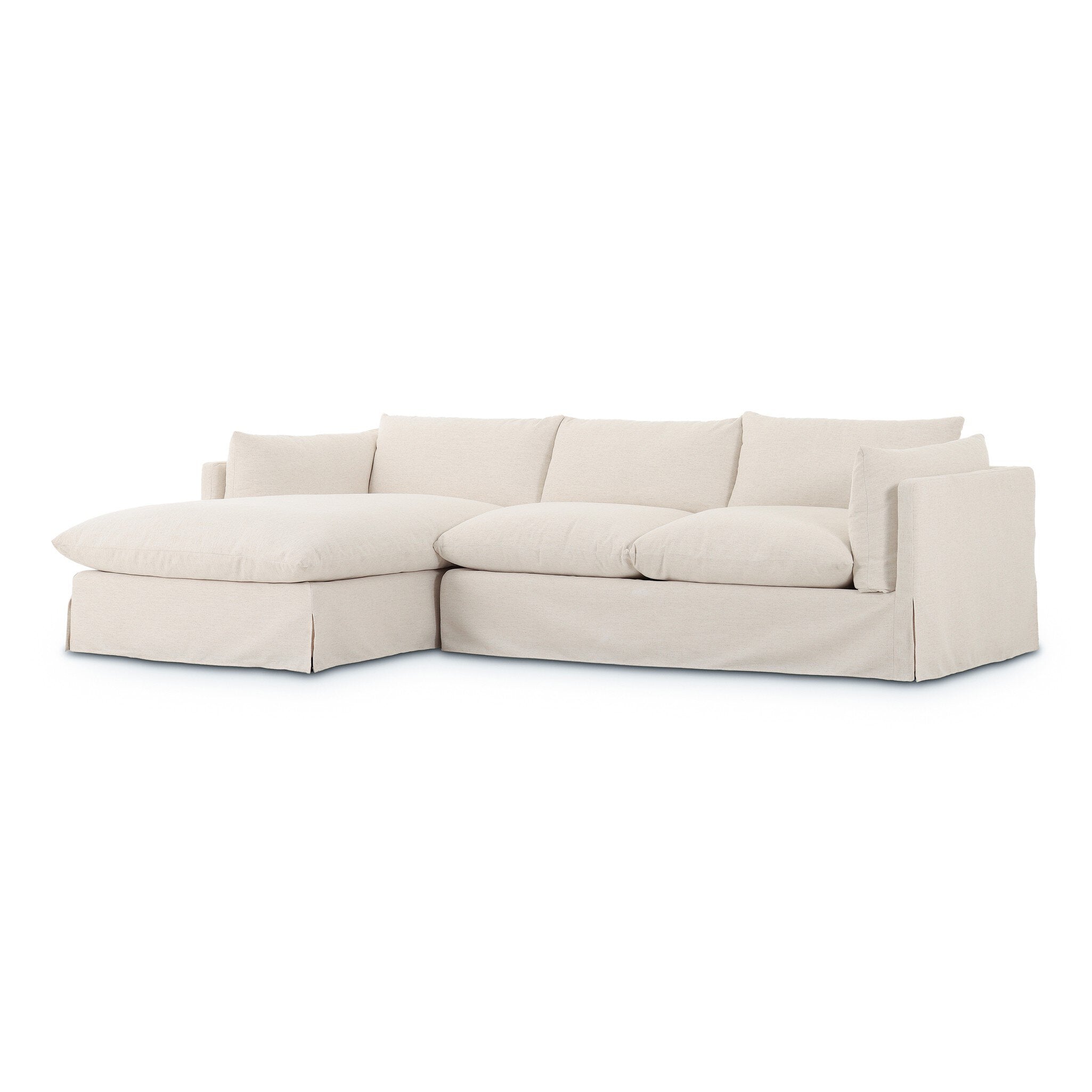 Habitat 115'' 2 Piece Laf Sectional - Crypton Nomad Snow