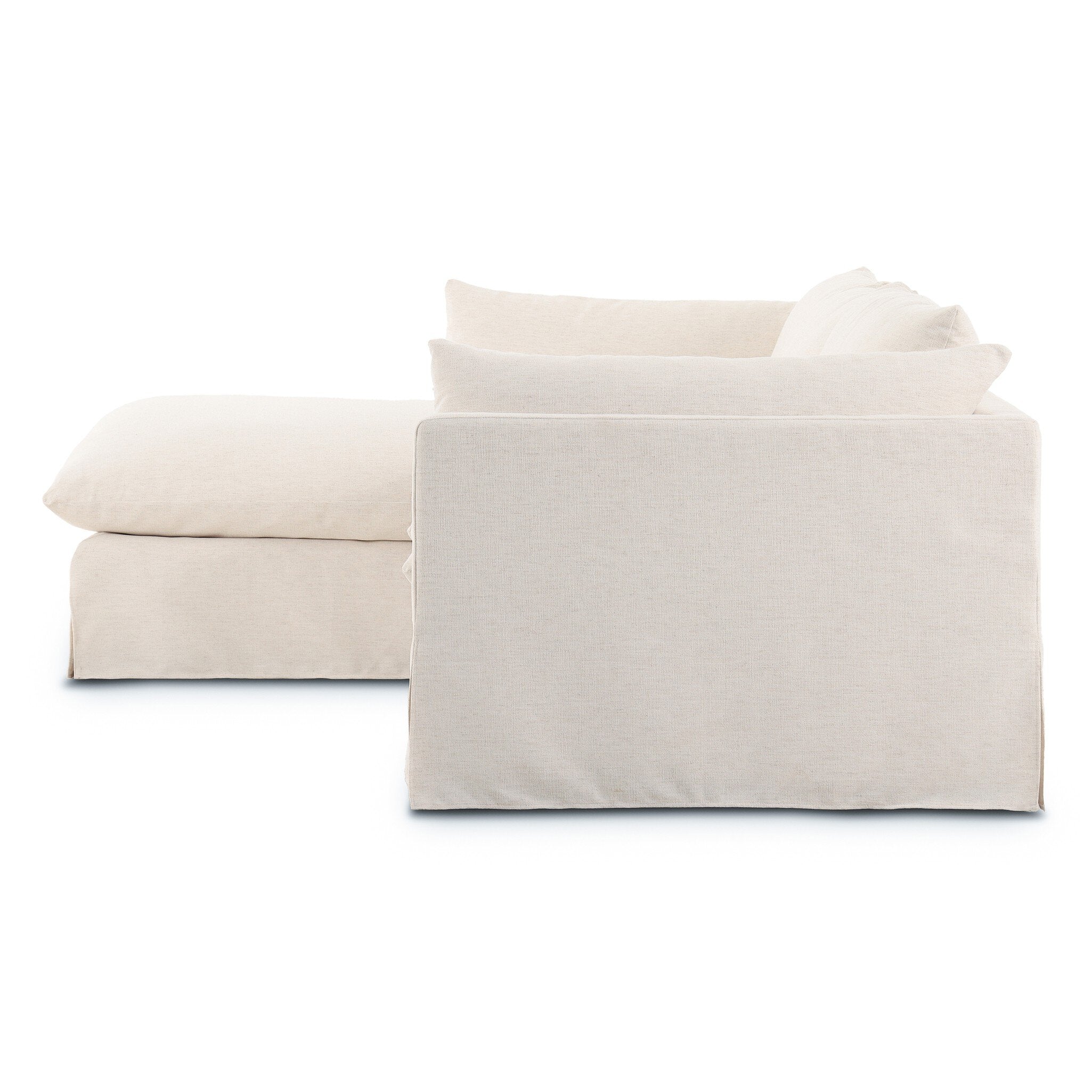 Habitat 115'' 2 Piece Laf Sectional - Crypton Nomad Snow