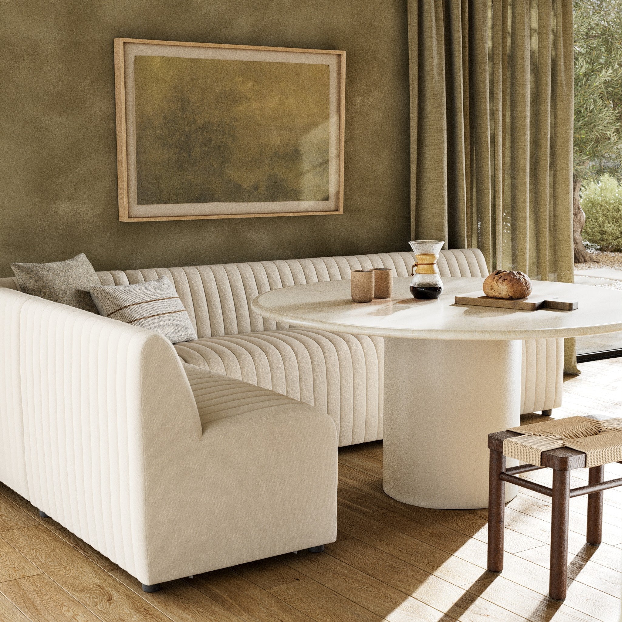 Augustine L-Shape Dining Banquette