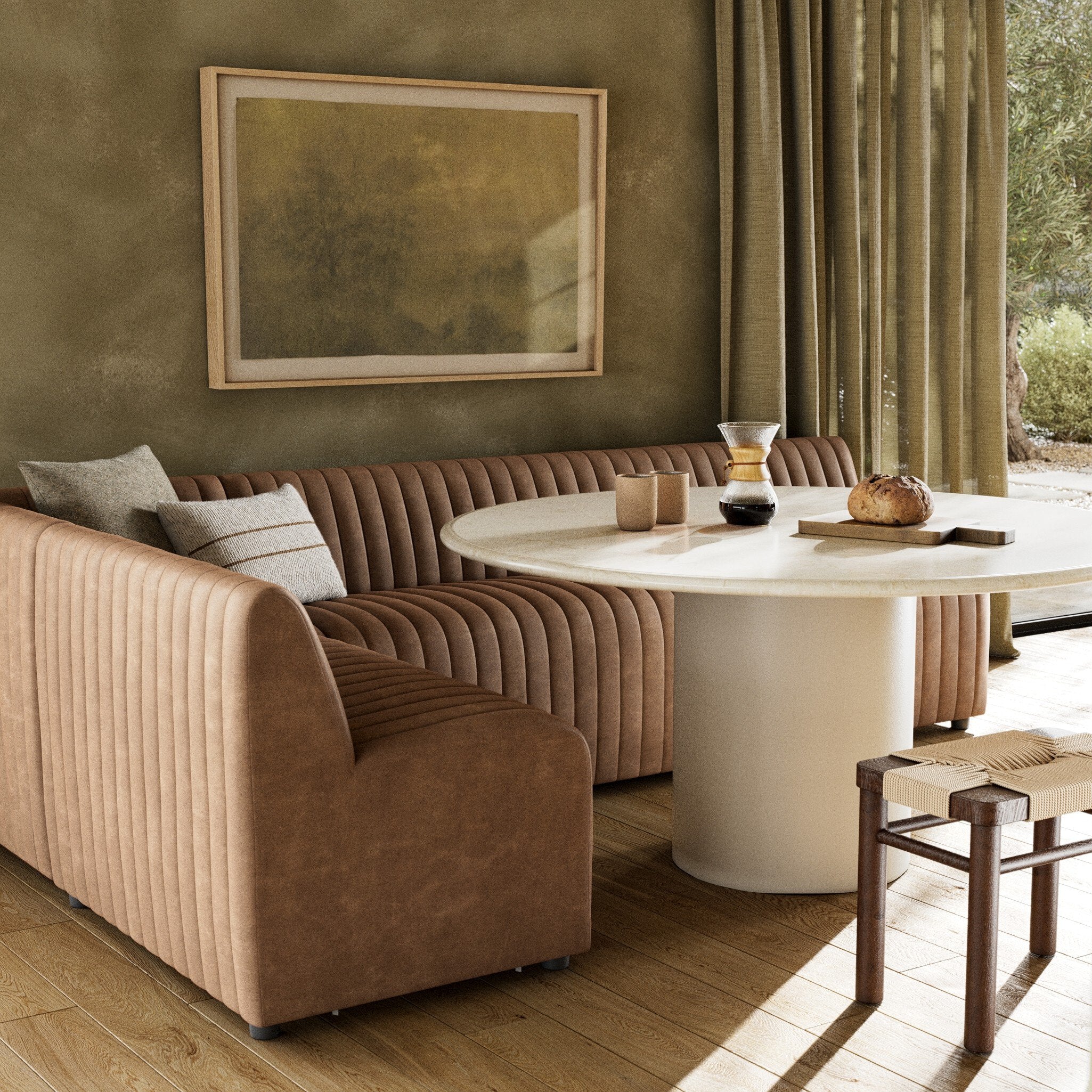 Augustine L-Shape Dining Banquette