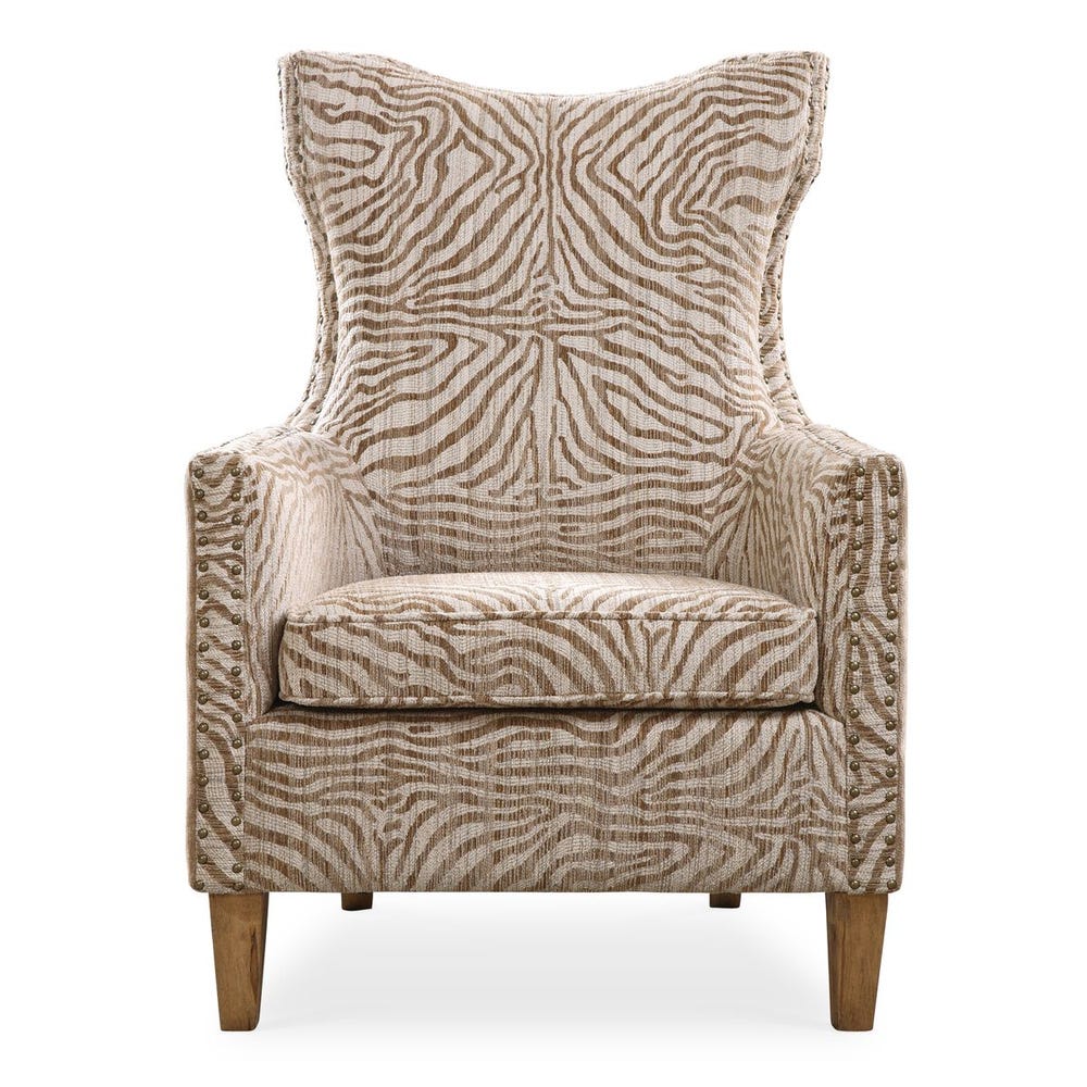 Uttermost Kiango Animal Pattern Armchair