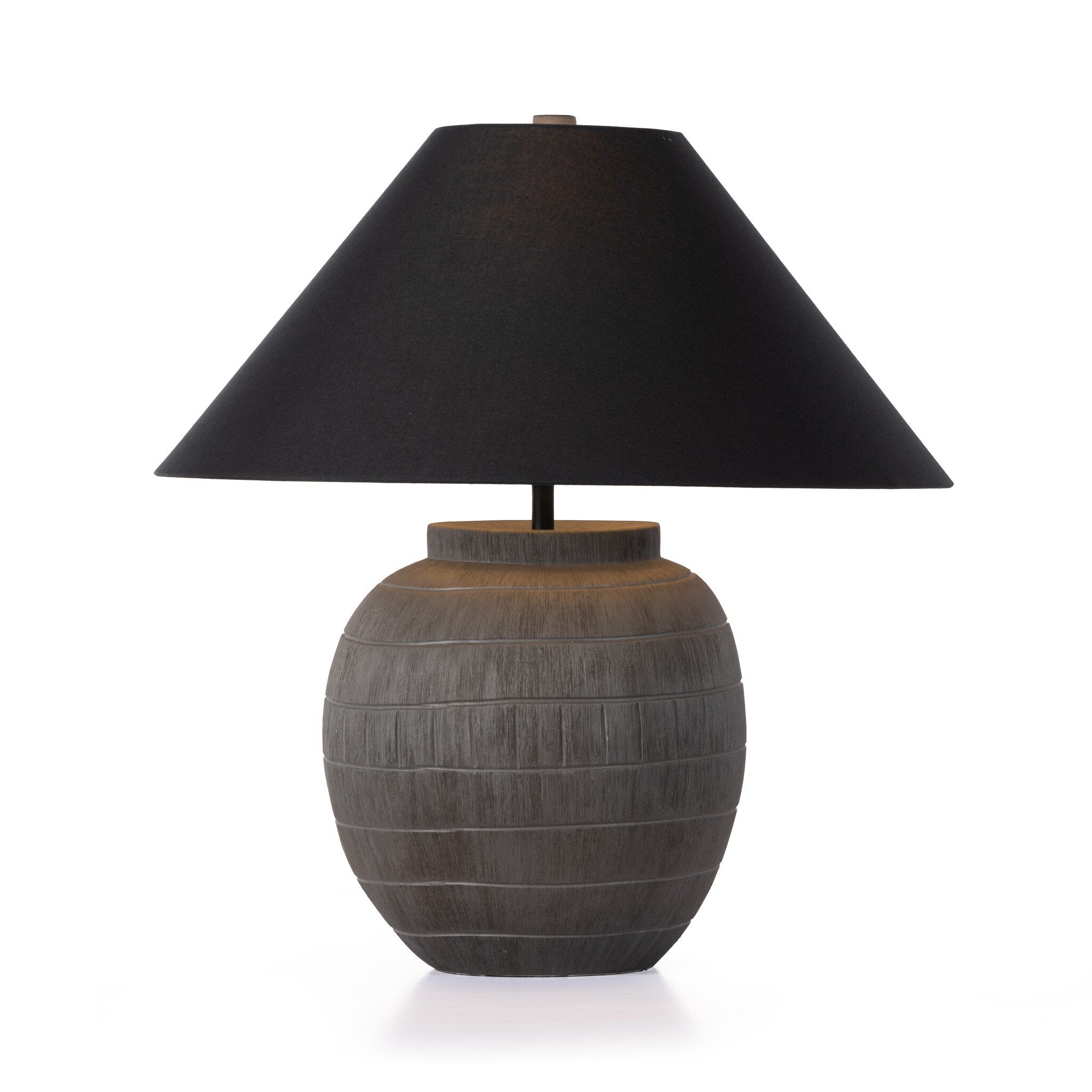 Muji Table Lamp - Textured Matte Black Porcelain Ceramic Table Lamps Four Hands     Table Lamps,https://www.oldbonesco.com,Mid Century Furniture, Furniture Sale, Old Bones Co, Mid Century Sale, Four Hands Furniture, Sale,Gus, Sale,Perigold Muji Table Lamp - Textured Matte Black Porcelain Ceramic Table Lamps Sale, Perigold Sale Muji Table Lamp - Textured Matte Black Porcelain Ceramic,Muji Table Lamp - Textured Matte Black Porcelain Ceramic Lulu and Georgia,Burke Decor Sale Muji Table Lamp - Textured Matte Bl