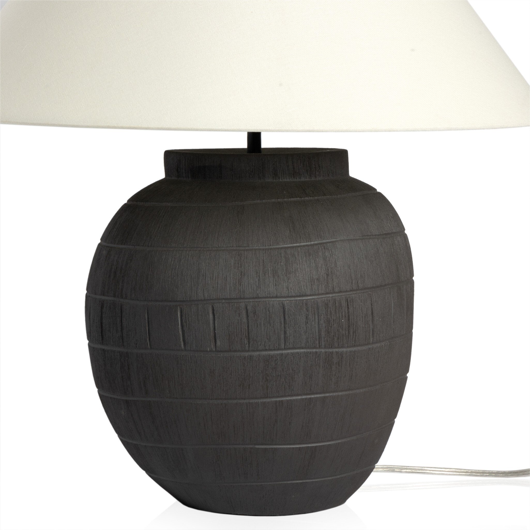 Muji Table Lamp - Textured Matte Black Porcelain Ceramic Table Lamps Four Hands     Table Lamps,https://www.oldbonesco.com,Mid Century Furniture, Furniture Sale, Old Bones Co, Mid Century Sale, Four Hands Furniture, Sale,Gus, Sale,Perigold Muji Table Lamp - Textured Matte Black Porcelain Ceramic Table Lamps Sale, Perigold Sale Muji Table Lamp - Textured Matte Black Porcelain Ceramic,Muji Table Lamp - Textured Matte Black Porcelain Ceramic Lulu and Georgia,Burke Decor Sale Muji Table Lamp - Textured Matte Bl