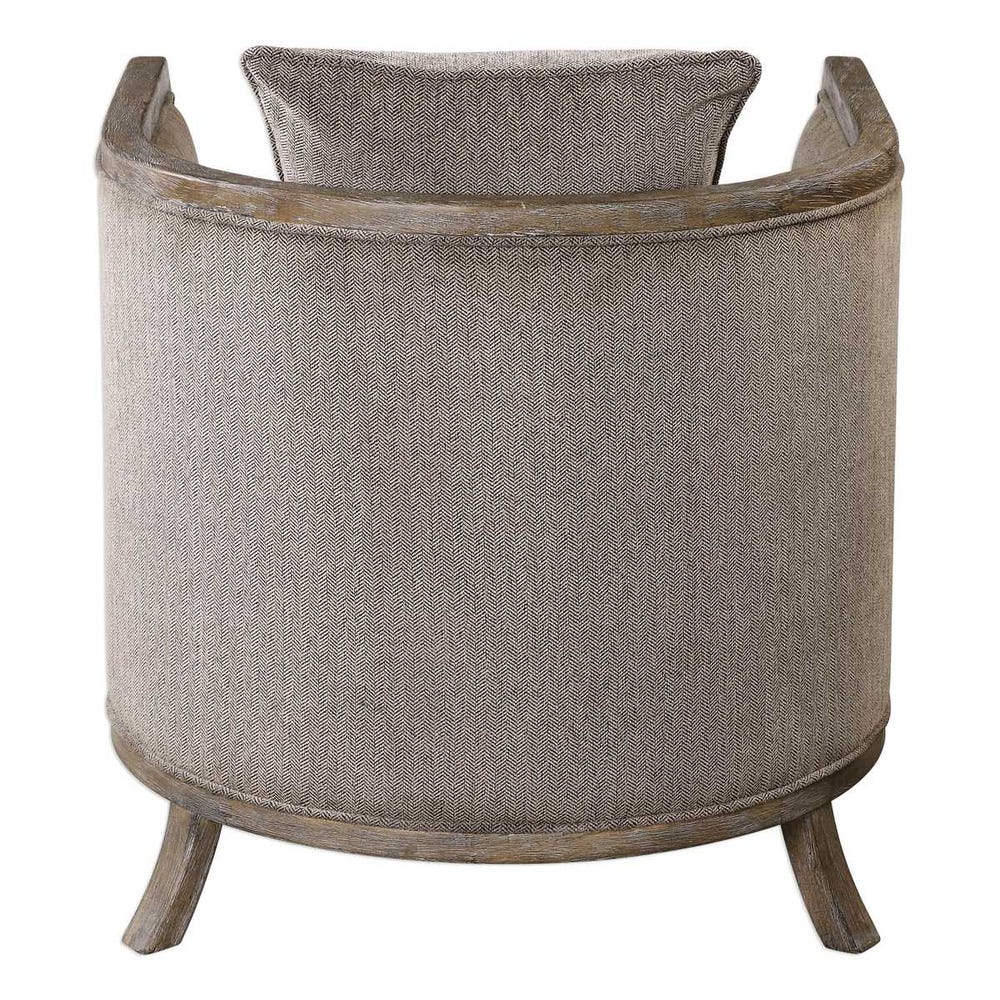 Uttermost Viaggio Gray Chenille Accent Chair