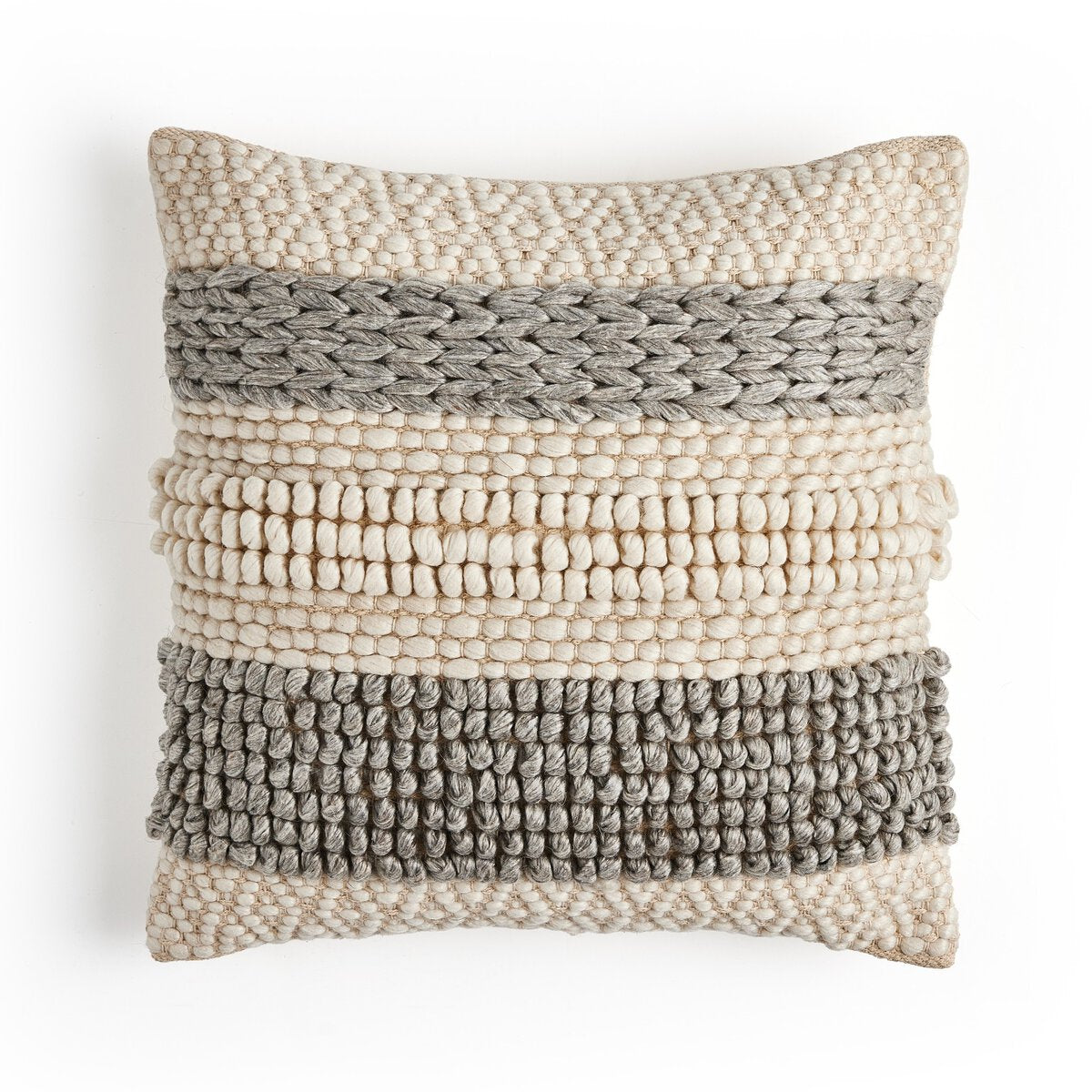 Textured Stripe Pillow Pillows Four Hands Grey Natural 20"X20" , Black Friday Sale Four Hands Furniture Sale, Old Bones Co, Mid Century Furniture Sale, Four Hands Furniture, Black Friday Sale Textured Stripe Pillow,Gus Sale, Perigold Textured Stripe Pillow Pillows Black Friday Sale , Perigold Sale Textured Stripe Pillow,Textured Stripe Pillow Lulu and Georgia, Burke Decor Sale Textured Stripe Pillow, www.oldbonesco.com