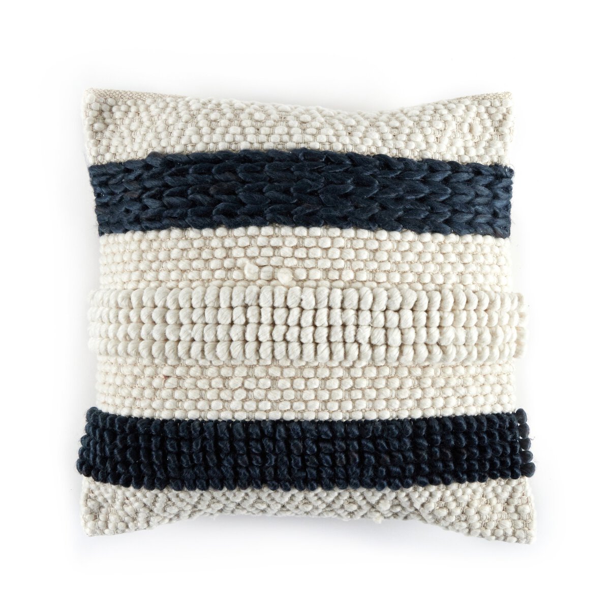 Textured Stripe Pillow Pillows Four Hands Navy Natural 20"X20" , Black Friday Sale Four Hands Furniture Sale, Old Bones Co, Mid Century Furniture Sale, Four Hands Furniture, Black Friday Sale Textured Stripe Pillow,Gus Sale, Perigold Textured Stripe Pillow Pillows Black Friday Sale , Perigold Sale Textured Stripe Pillow,Textured Stripe Pillow Lulu and Georgia, Burke Decor Sale Textured Stripe Pillow, www.oldbonesco.com