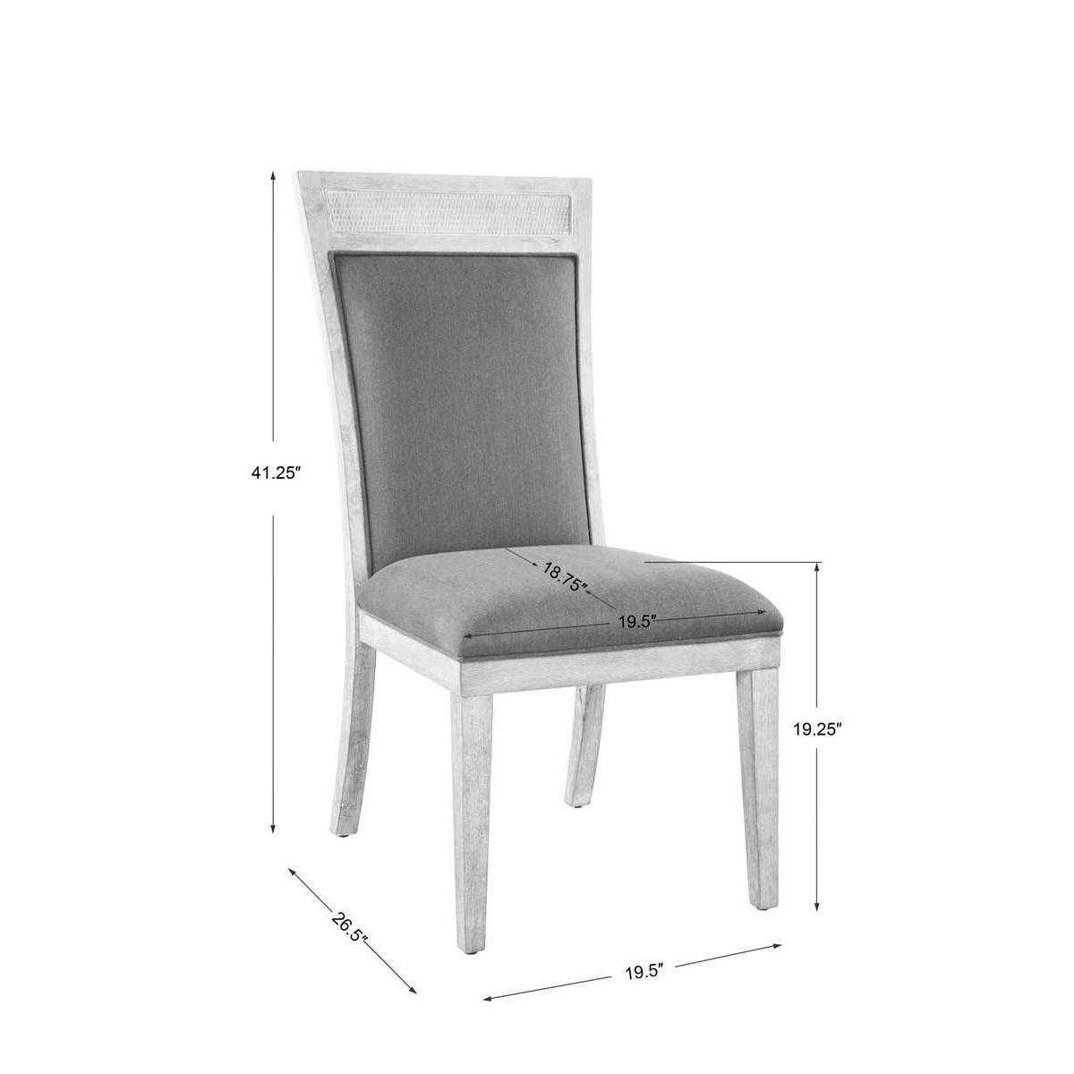 Uttermost Encore Dark Gray Armless Chair