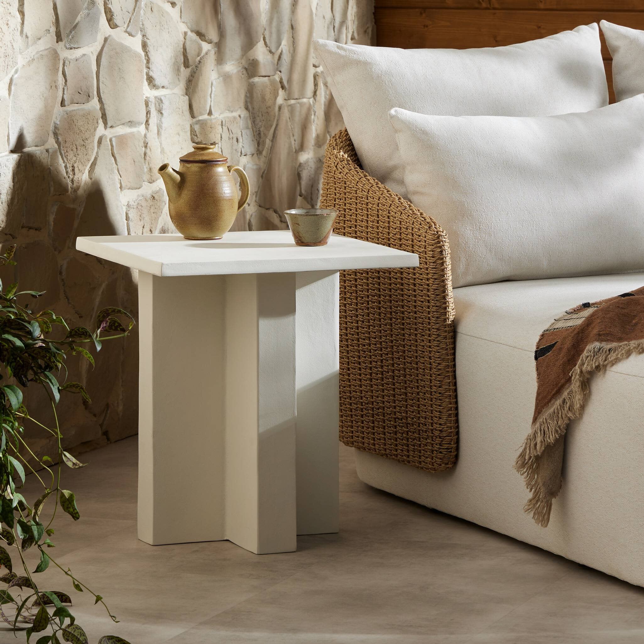 Terrell Outdoor End Table - Matte White Cast Aluminum Outdoors End Tables Four Hands , Black Friday Sale Four Hands Furniture Sale, Old Bones Co, Mid Century Furniture Sale, Four Hands Furniture, Black Friday Sale Terrell Outdoor End Table - Matte White Cast Aluminum,Gus Sale, Perigold Terrell Outdoor End Table - Matte White Cast Aluminum Outdoors End Tables Black Friday Sale , Perigold Sale Terrell Outdoor End Table - Matte White Cast Aluminum,Terrell Outdoor End Table - Matte White Cast Aluminum Lulu and 