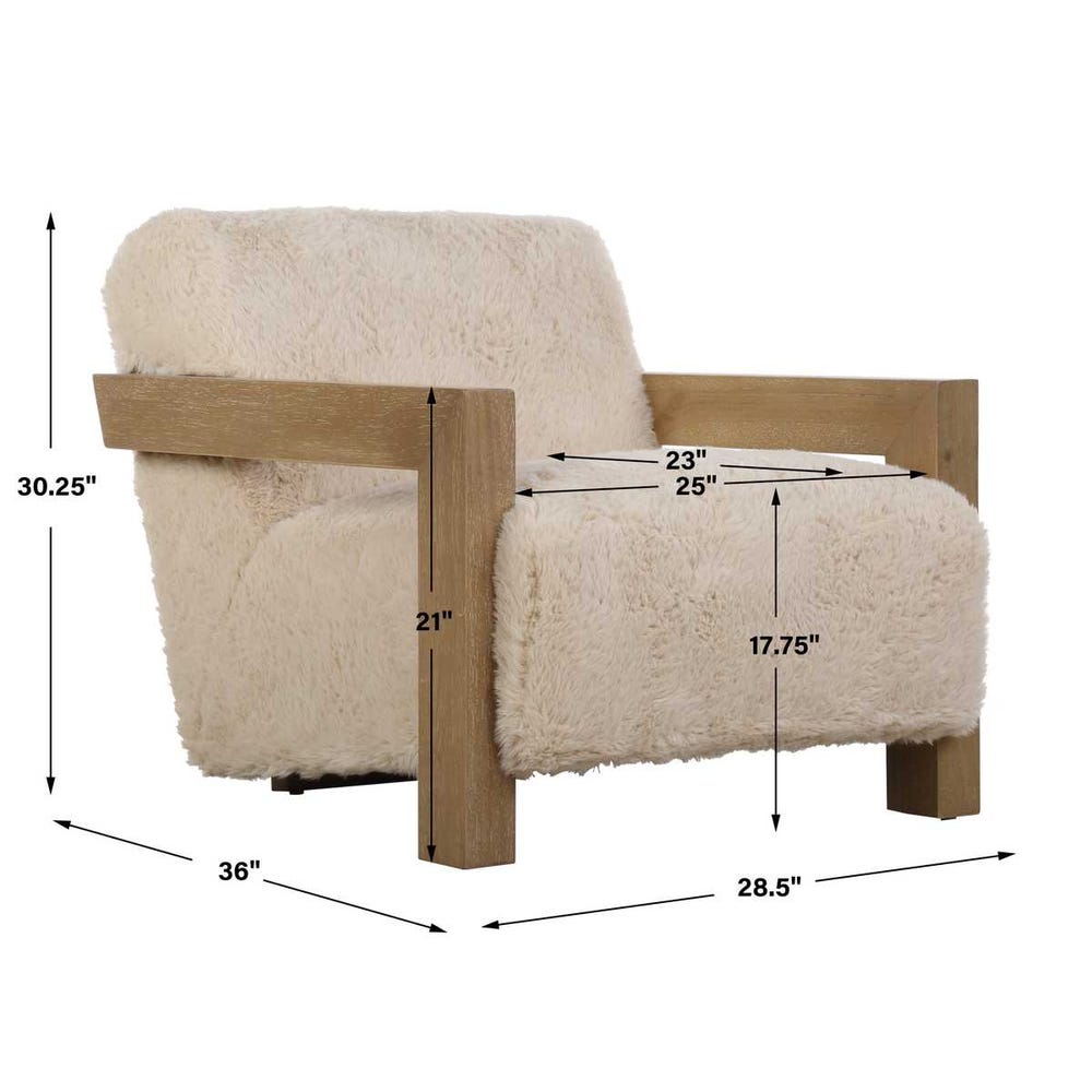 Uttermost Jackson Sheepskin Accent Chair