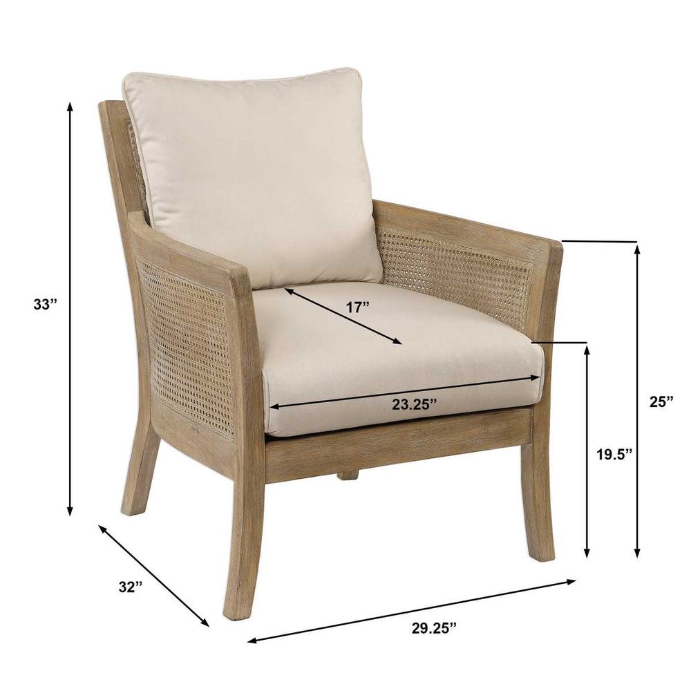 Uttermost Encore Natural Armchair
