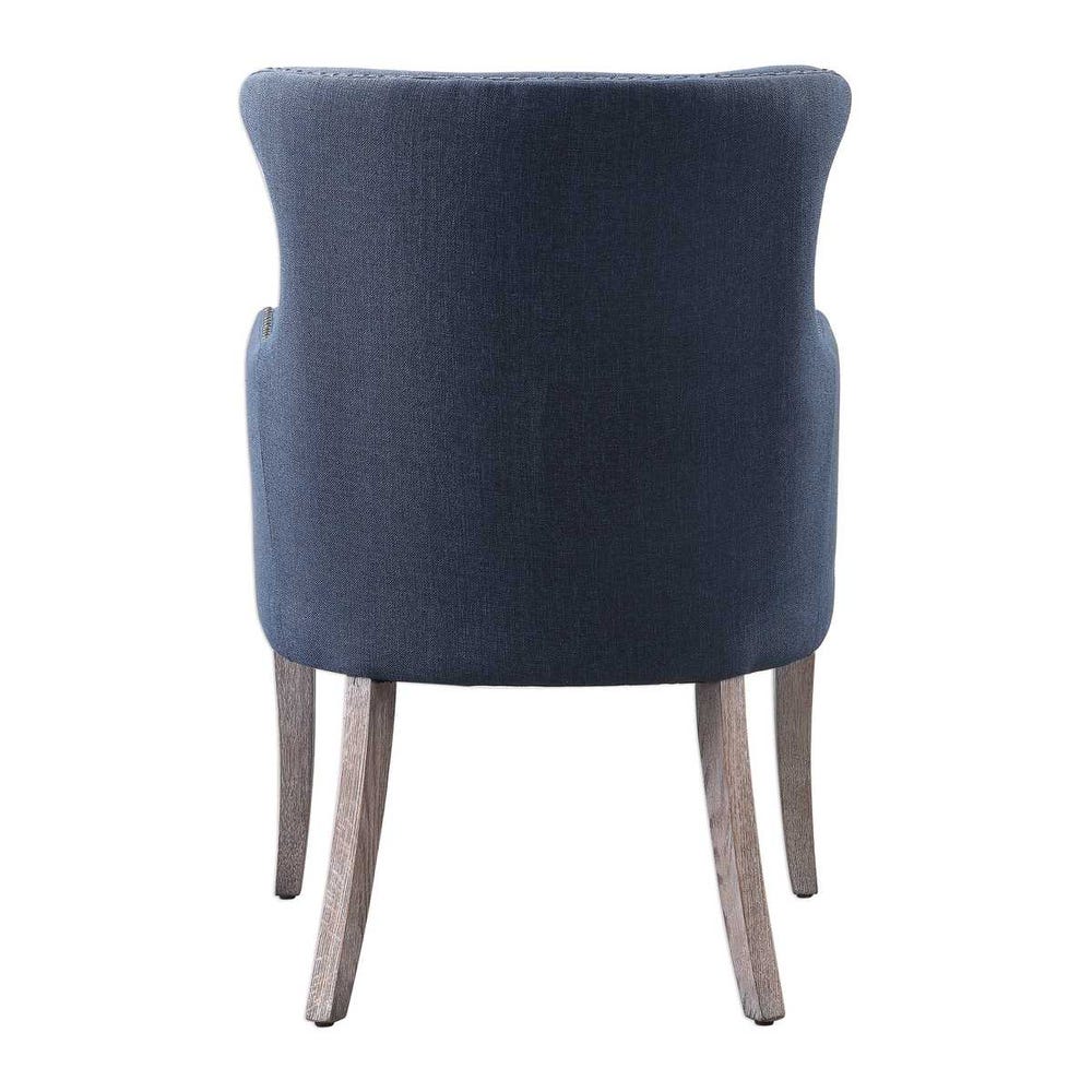 Uttermost Yareena Blue Wing Chair