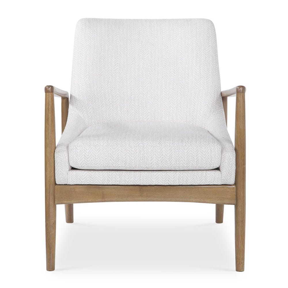 Uttermost Bev White Accent Chair