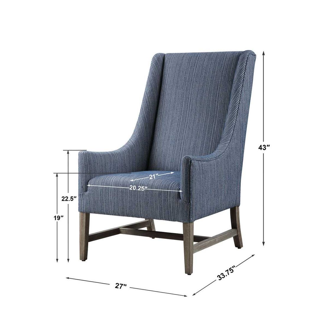 Uttermost Galiot Wingback Accent Chair
