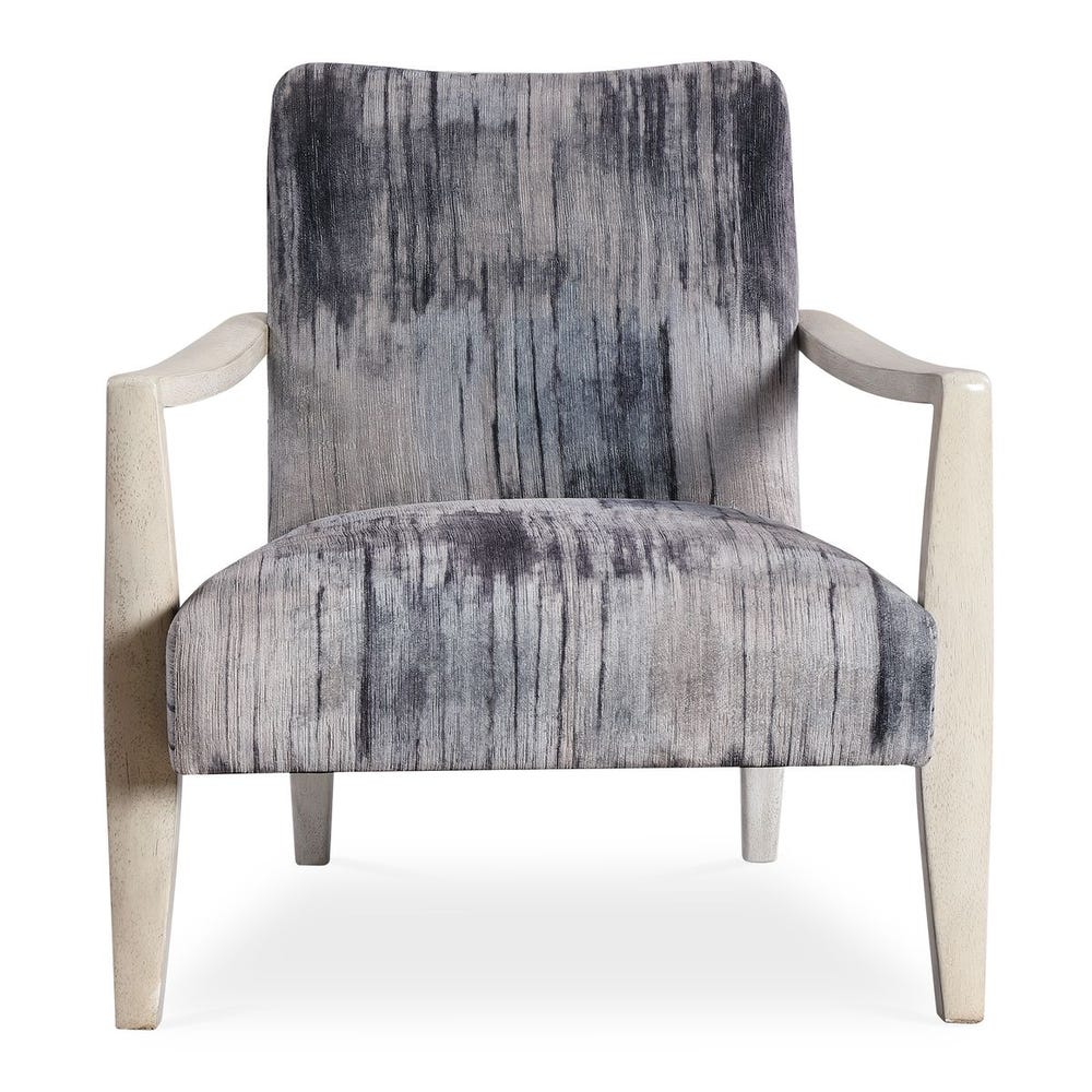 Uttermost Watercolor Gray Chenille Accent Chair