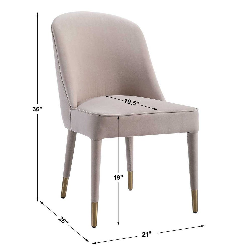 Uttermost Brie Armless Chair - Set of 2