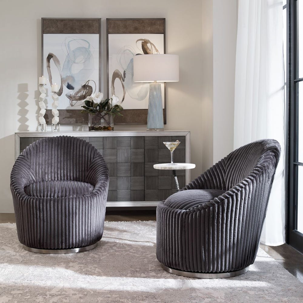 Uttermost Crue Swivel Chair
