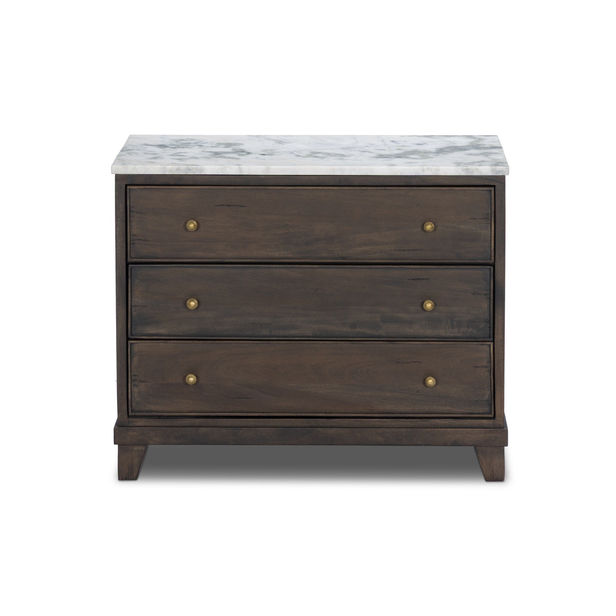Odette Nightstand - White Statuario Marble