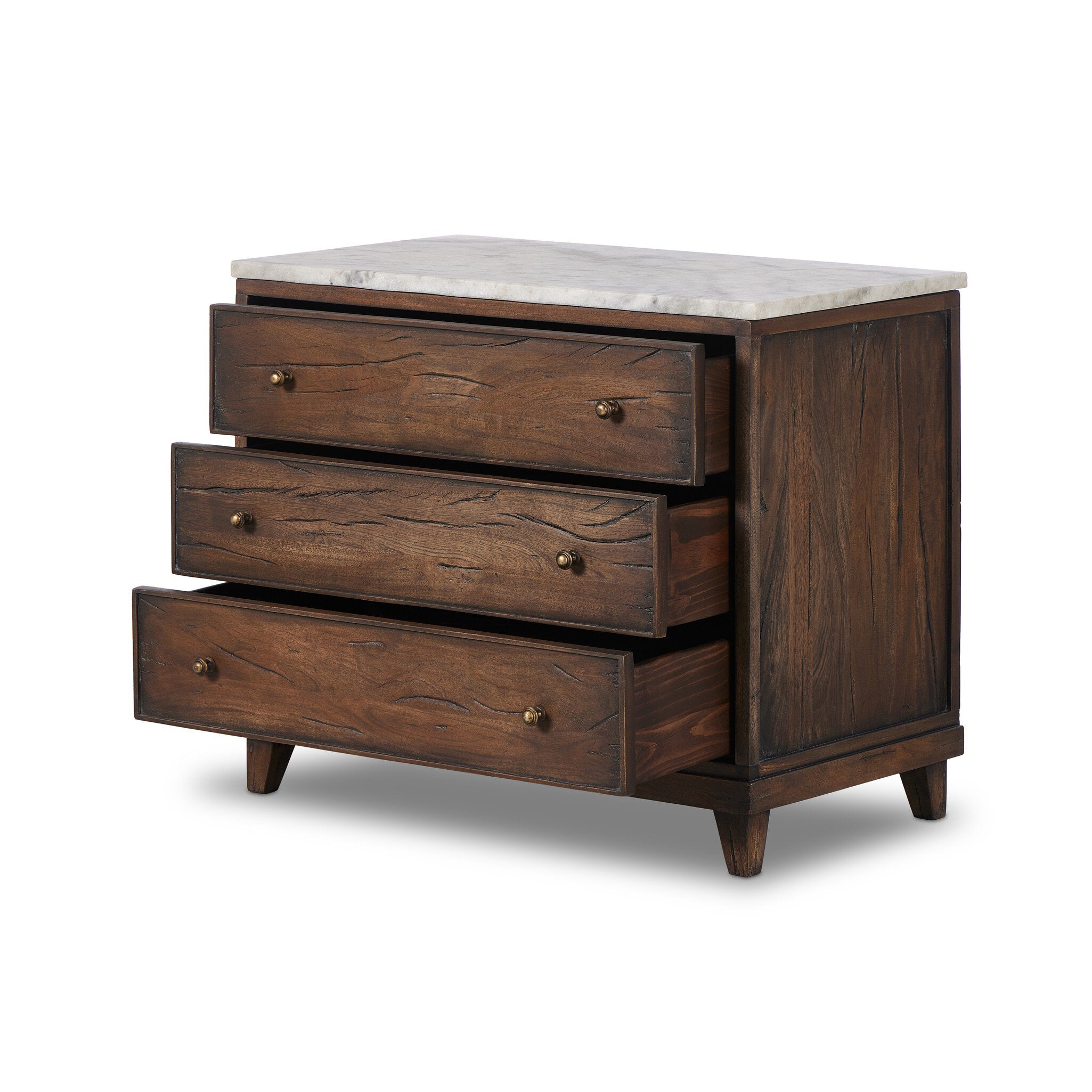 Odette Nightstand - White Statuario Marble Nightstands Four Hands     Nightstands,https://www.oldbonesco.com,Mid Century Furniture, Furniture Sale, Old Bones Co, Mid Century Sale, Four Hands Furniture, Sale,Gus, Sale,Perigold Odette Nightstand - White Statuario Marble Nightstands Sale, Perigold Sale Odette Nightstand - White Statuario Marble,Odette Nightstand - White Statuario Marble Lulu and Georgia,Burke Decor Sale Odette Nightstand - White Statuario Marble, open box furniture,Open Box Odette Nightstand -