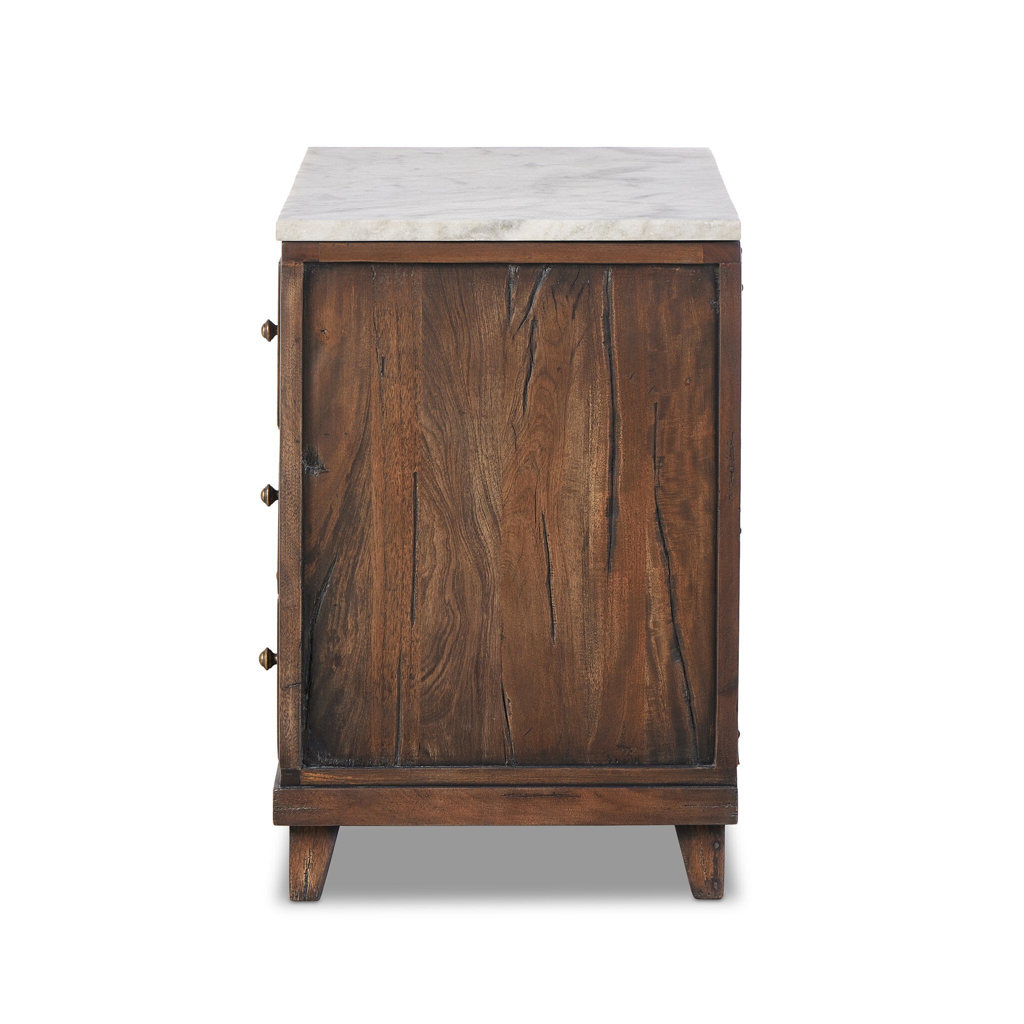 Odette Nightstand - White Statuario Marble Nightstands Four Hands     Nightstands,https://www.oldbonesco.com,Mid Century Furniture, Furniture Sale, Old Bones Co, Mid Century Sale, Four Hands Furniture, Sale,Gus, Sale,Perigold Odette Nightstand - White Statuario Marble Nightstands Sale, Perigold Sale Odette Nightstand - White Statuario Marble,Odette Nightstand - White Statuario Marble Lulu and Georgia,Burke Decor Sale Odette Nightstand - White Statuario Marble, open box furniture,Open Box Odette Nightstand -