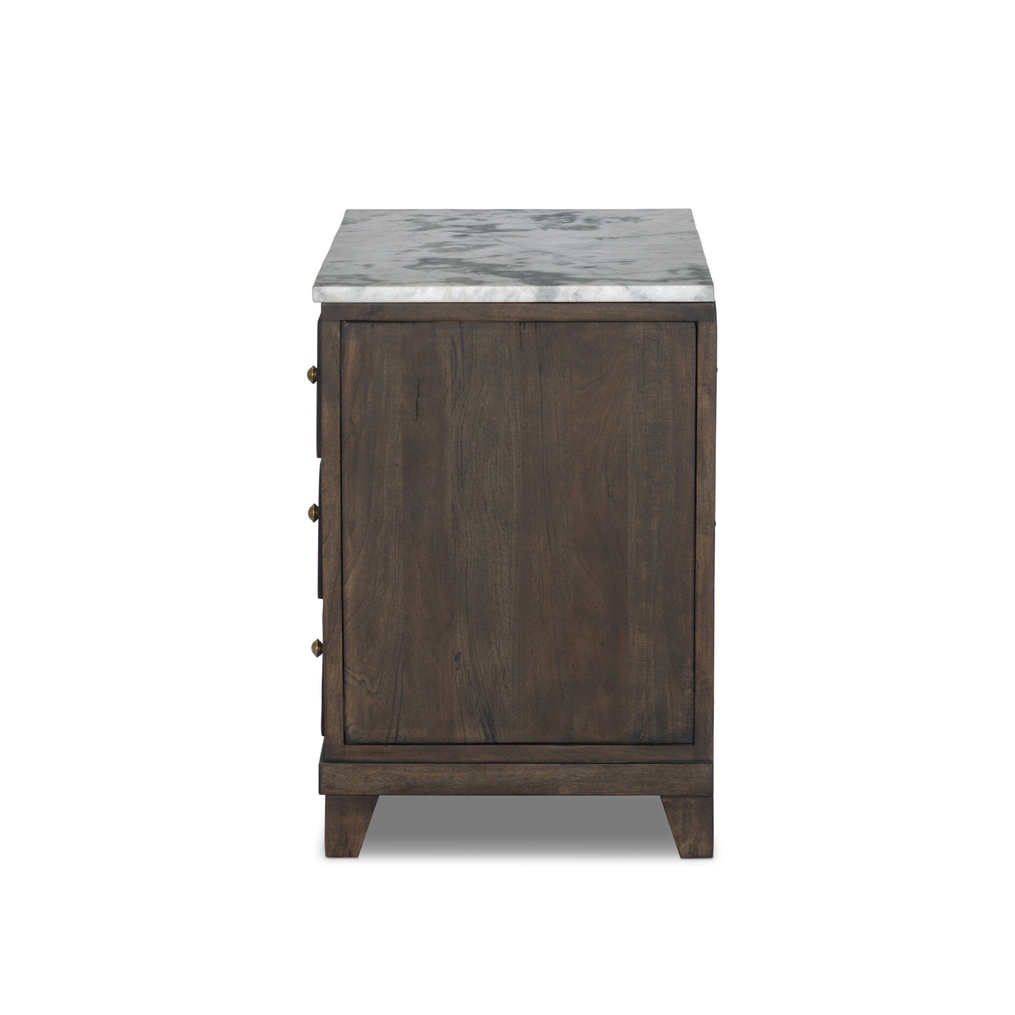 Odette Nightstand - White Statuario Marble