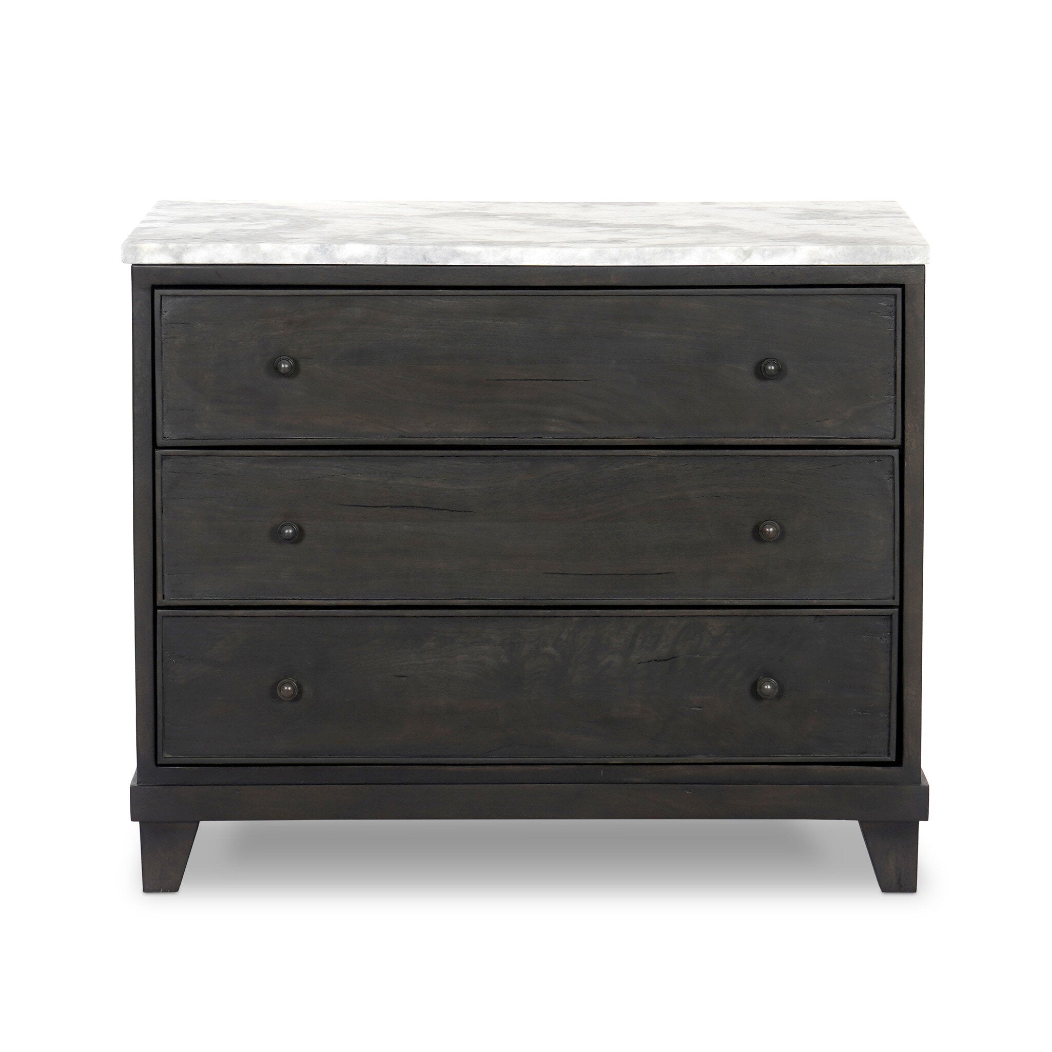 Odette Nightstand - White Statuario Marble