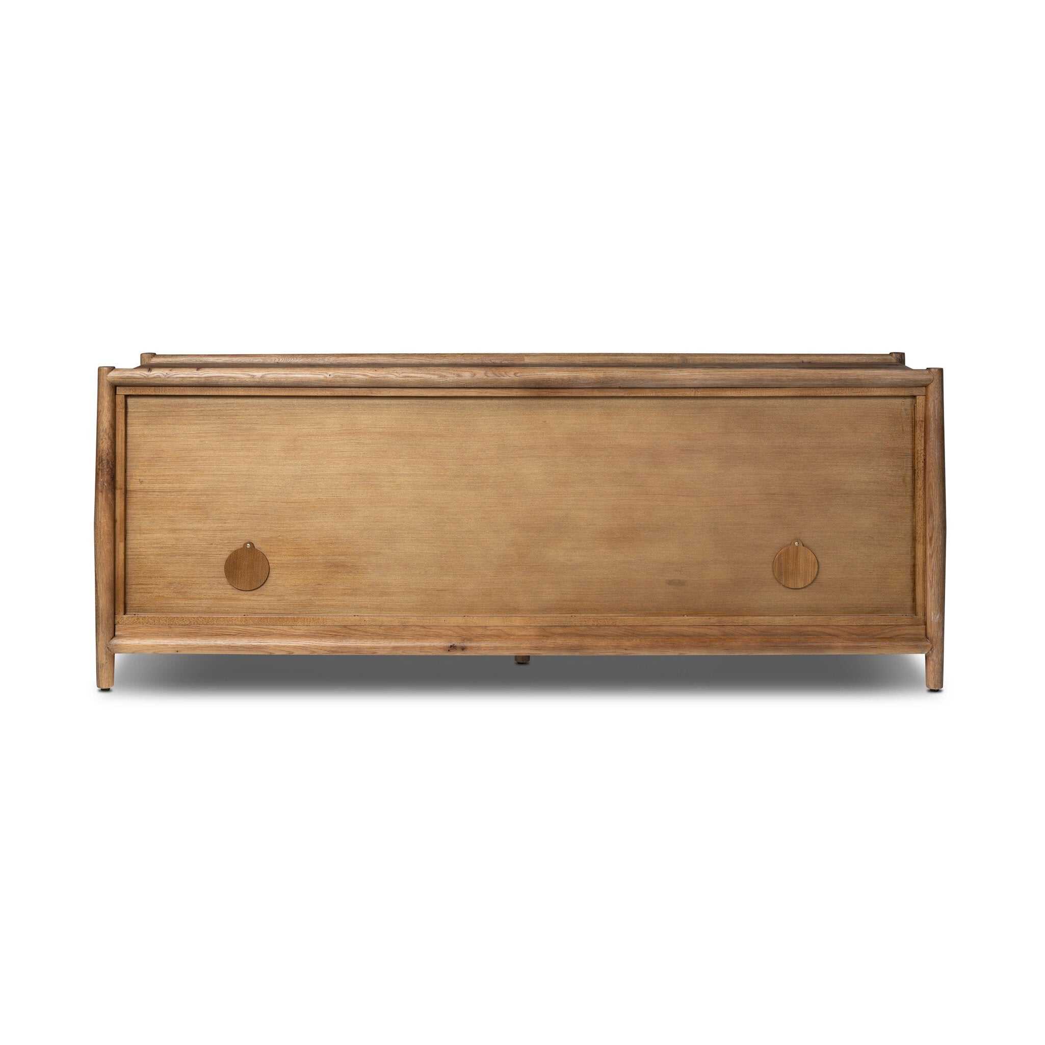 Glenview Media Console - Weathered Oak Veneer