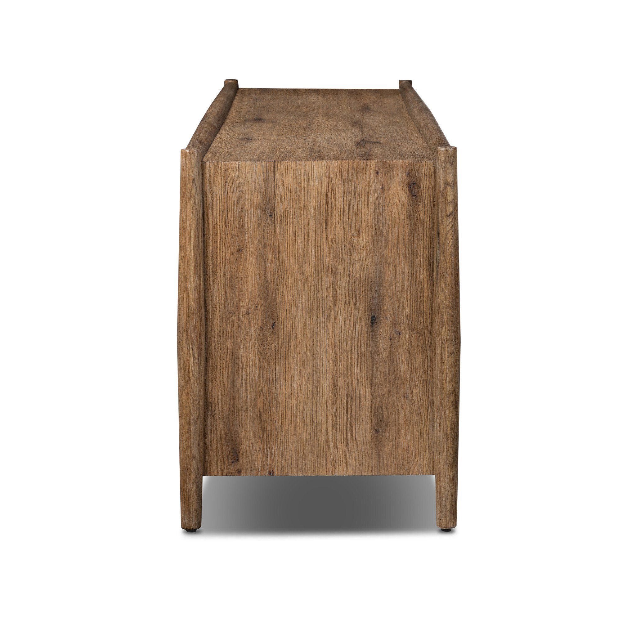 Glenview Media Console - Weathered Oak Veneer