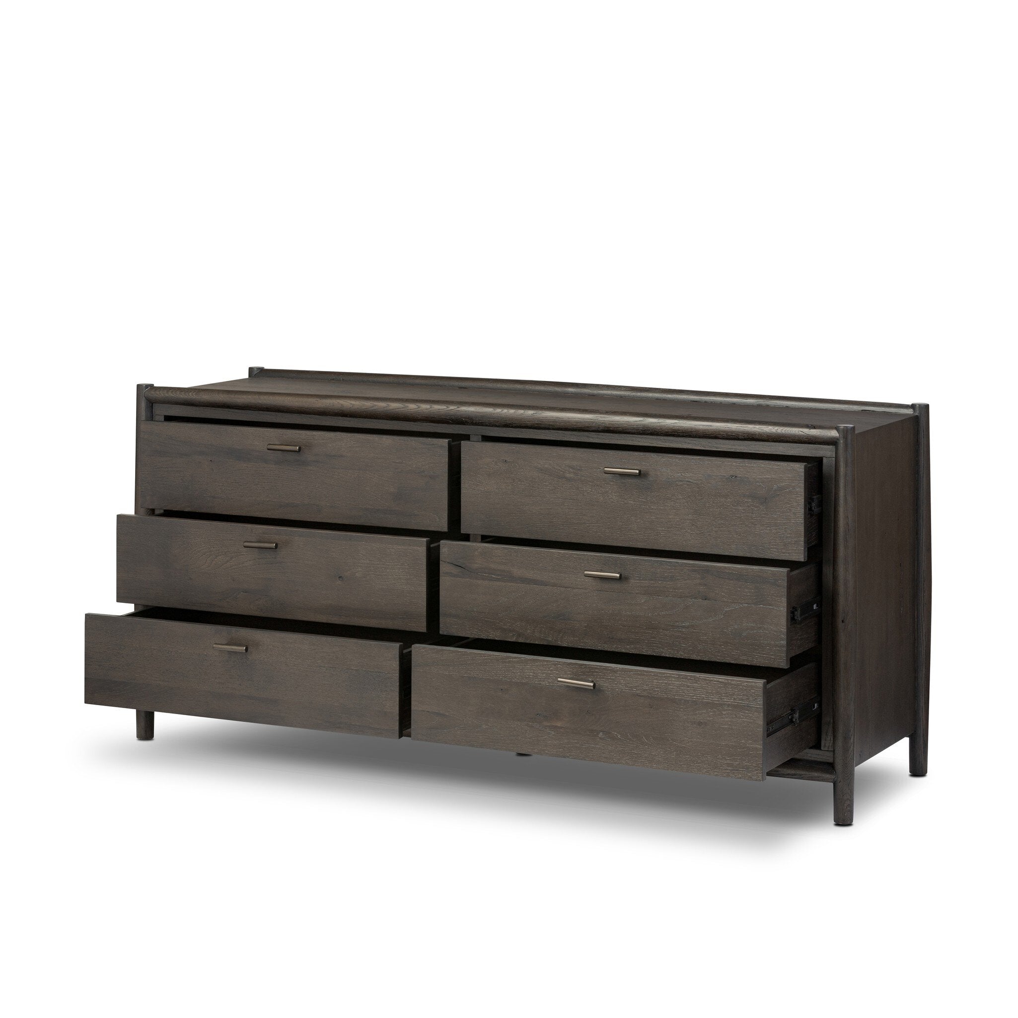 Glenview 6 Drawer Dresser - Weathered Oak Veneer - Four Hands Glenview 6 Drawer Dresser - Weathered Oak Veneer - Four Hands