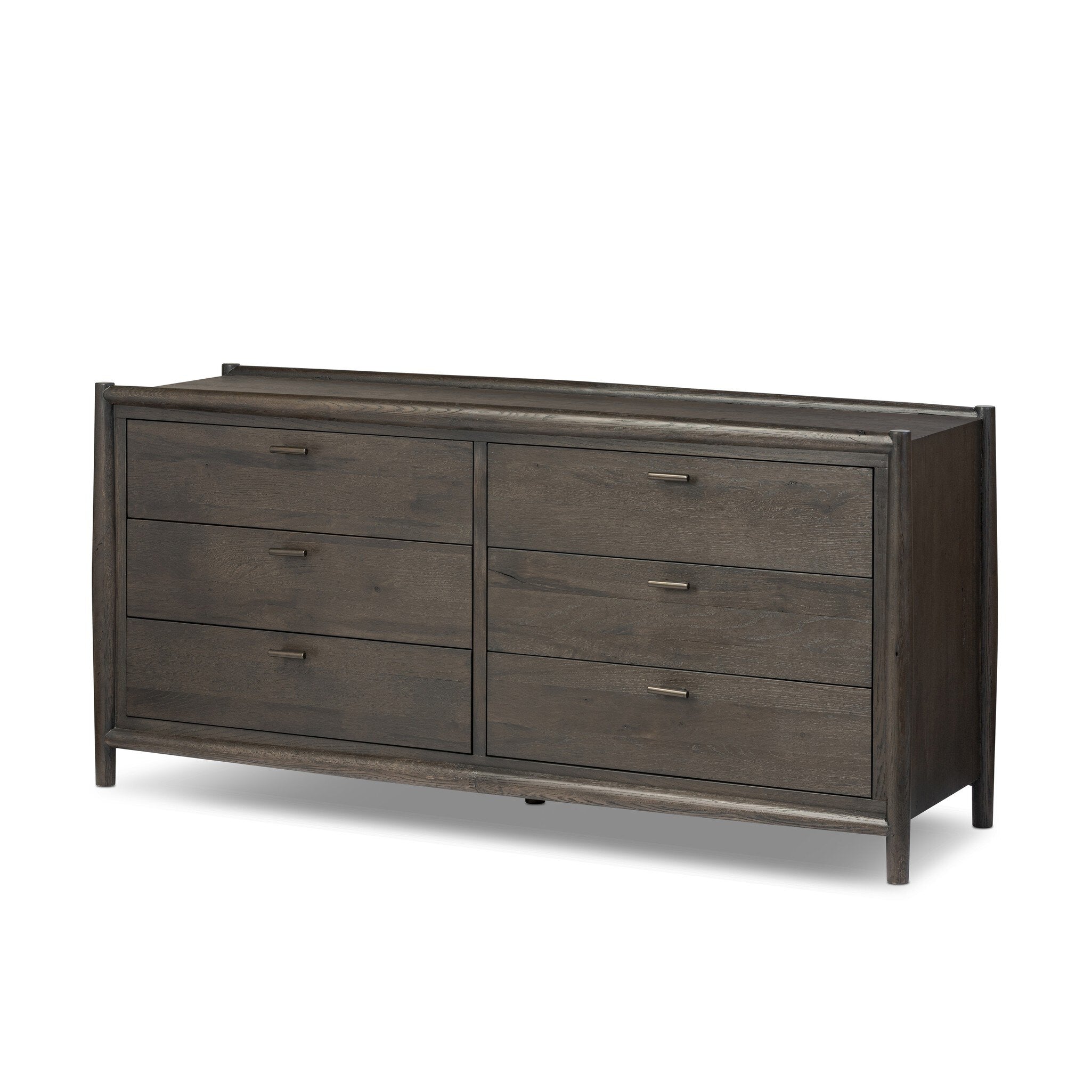 Glenview 6 Drawer Dresser - Cracked Smoked Black Veneer - Four Hands Glenview 6 Drawer Dresser - Cracked Smoked Black Veneer - Four Hands