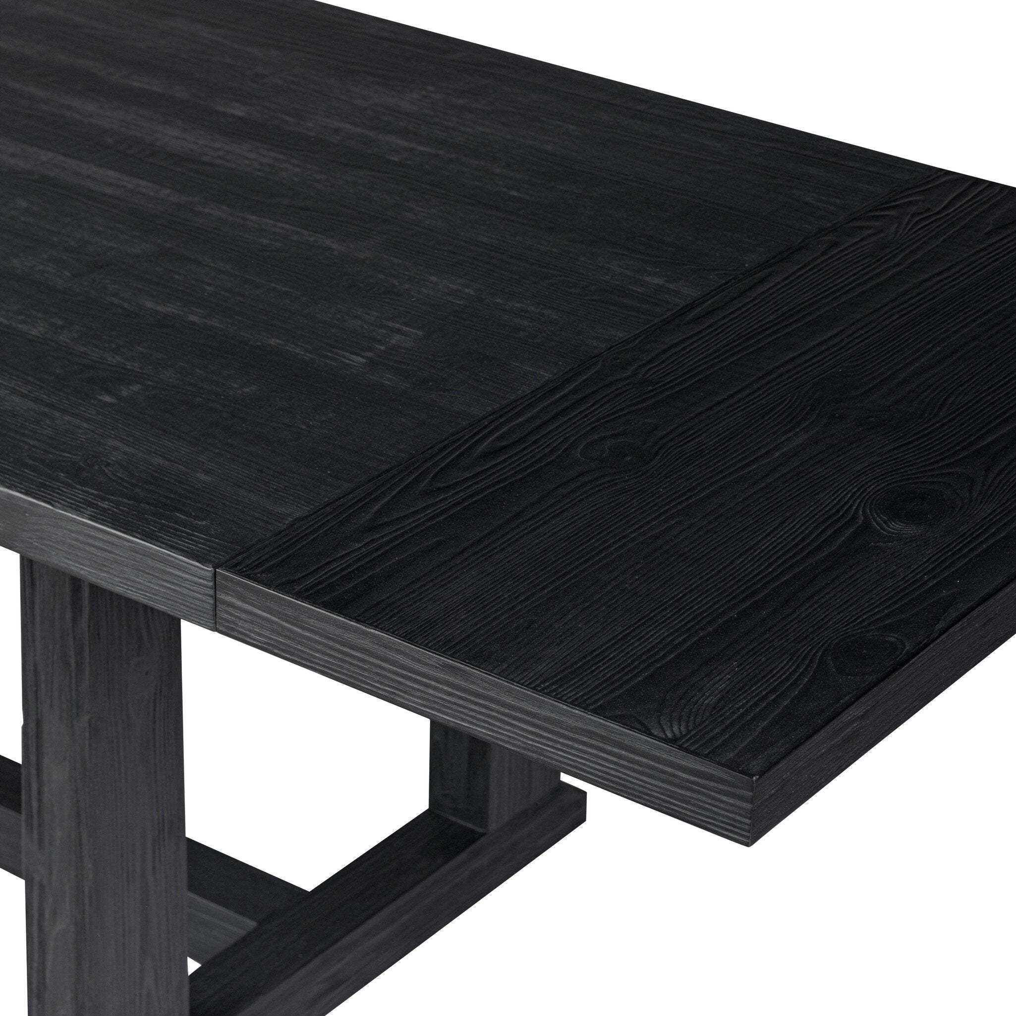 Otto Extension Dining Table - Black Pine Dining & Kitchen Tables Four Hands     Dining & Kitchen Tables,https://www.oldbonesco.com,Mid Century Furniture, Furniture Sale, Old Bones Co, Mid Century Sale, Four Hands Furniture, Sale,Gus, Sale,Perigold Otto Extension Dining Table - Black Pine Dining & Kitchen Tables Sale, Perigold Sale Otto Extension Dining Table - Black Pine,Otto Extension Dining Table - Black Pine Lulu and Georgia,Burke Decor Sale Otto Extension Dining Table - Black Pine, open box furniture,Op