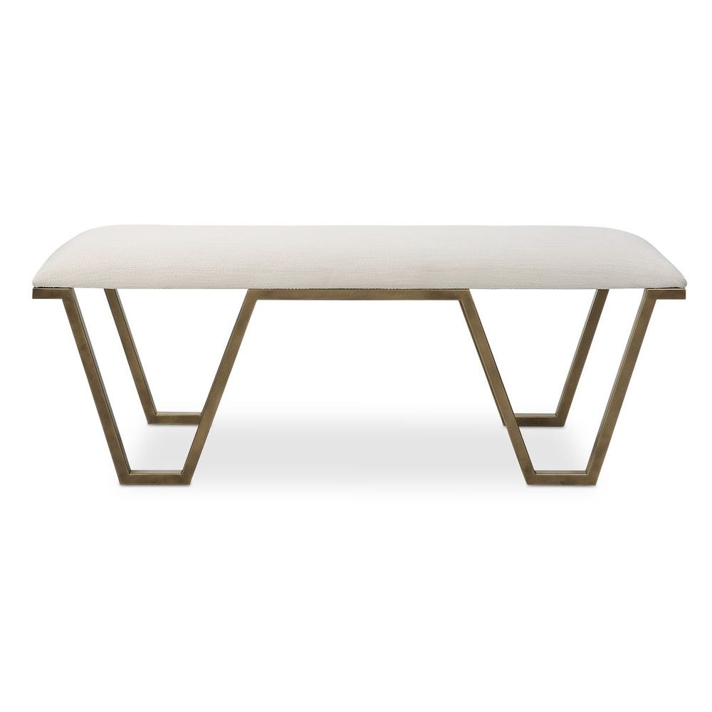 Uttermost Farrah Geometric Bench